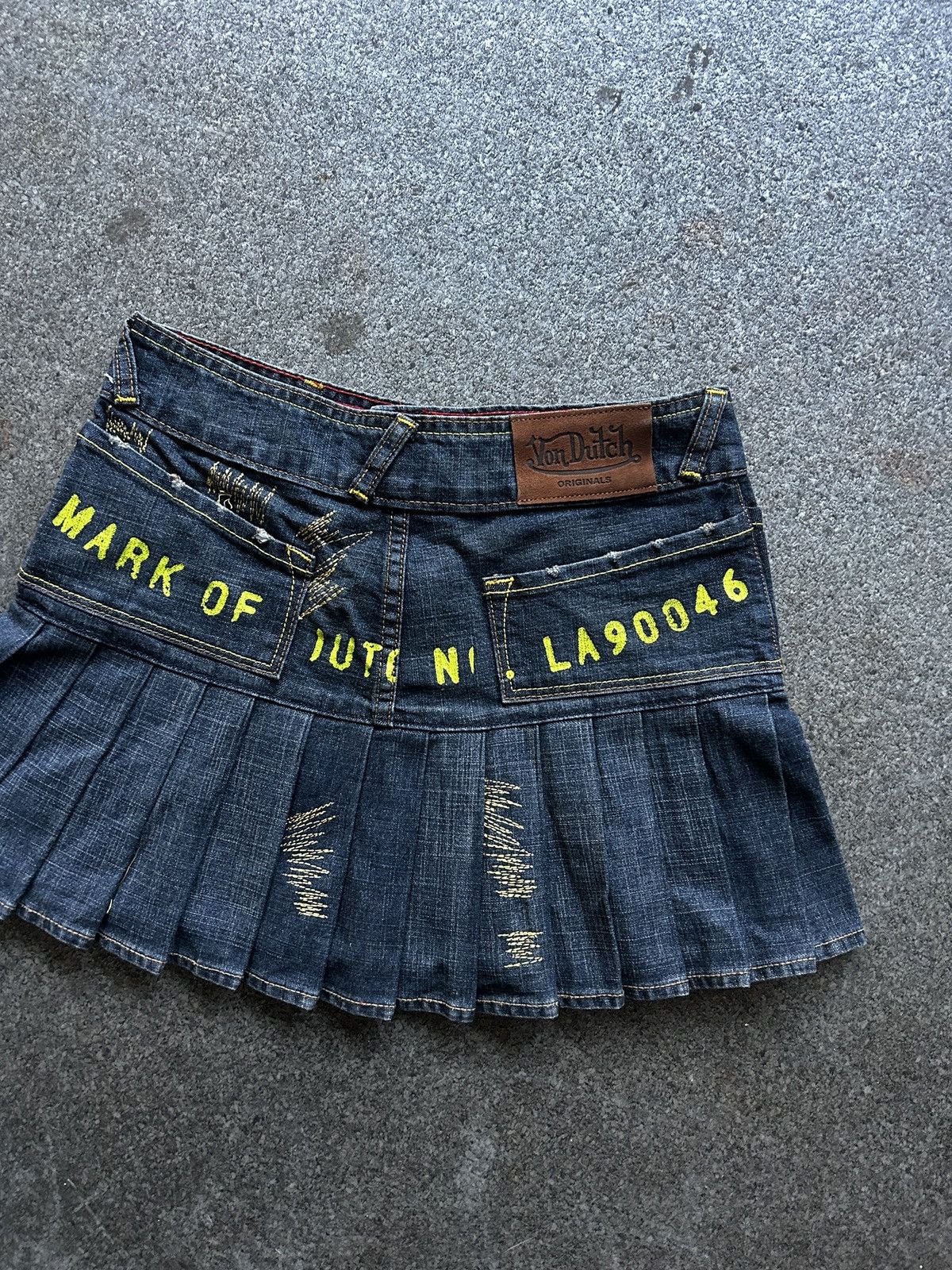 Vintage × Von Dutch Vintage Von Dutch Pleated Mini Skirt Size 26" / US 2 / IT 38 - 5 Thumbnail
