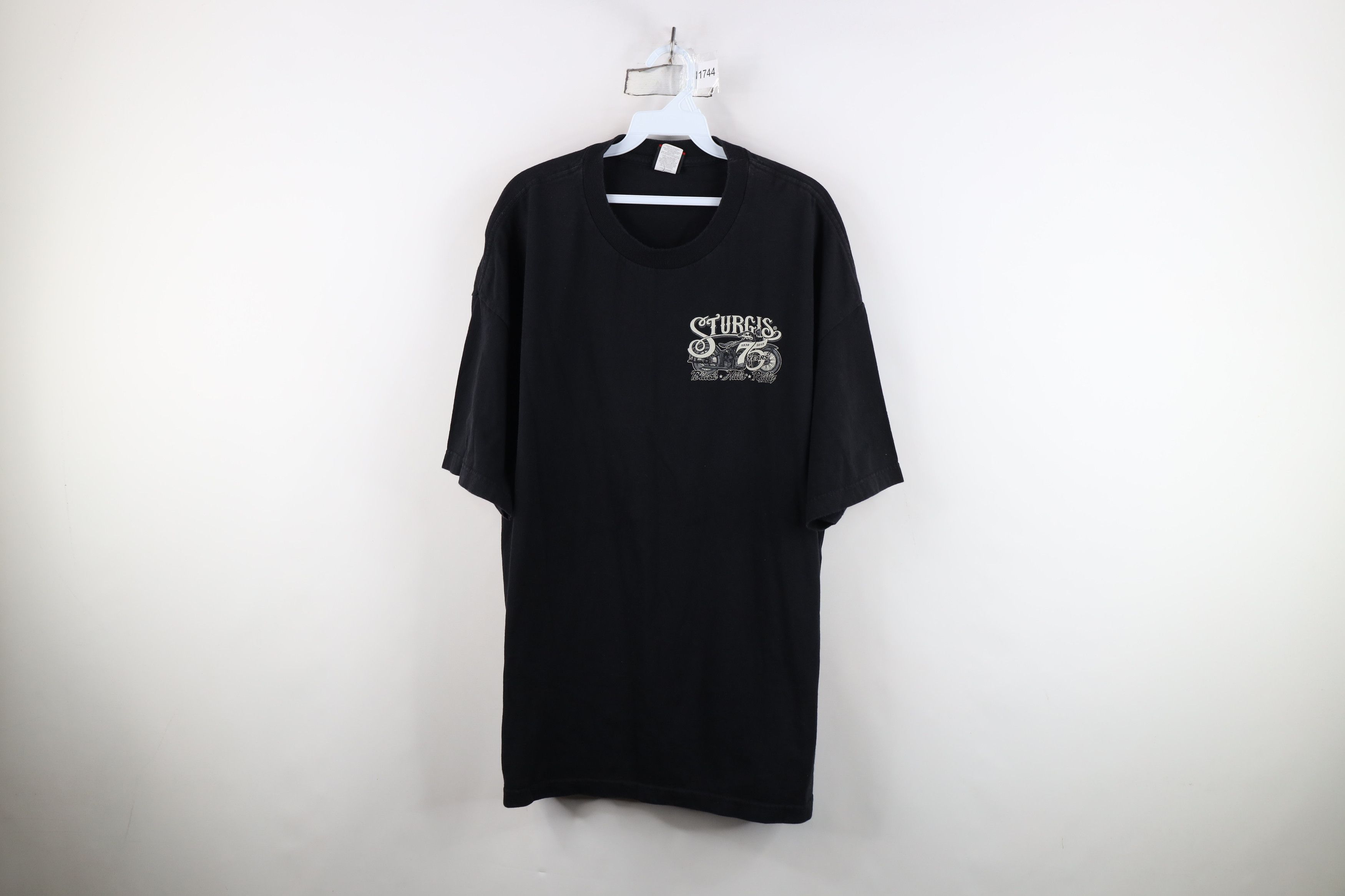 Vintage Vintage Y2K Bike Rally 75th Anniversary T-Shirt Black Size US XXL / EU 58 / 5 - 1 Thumbnail