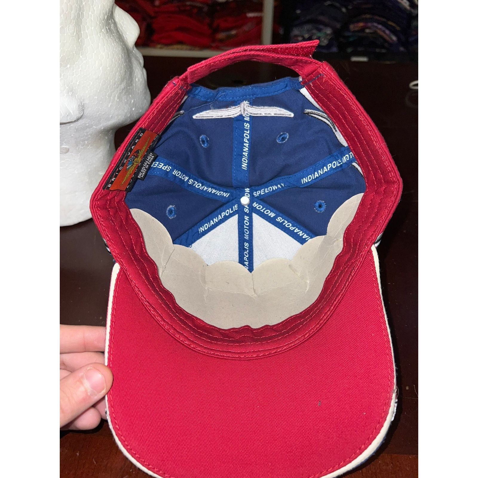 Vintage Indy 500 Hat Centennial Era Racing Blue Red Cap Headwear Size ONE SIZE - 7 Thumbnail
