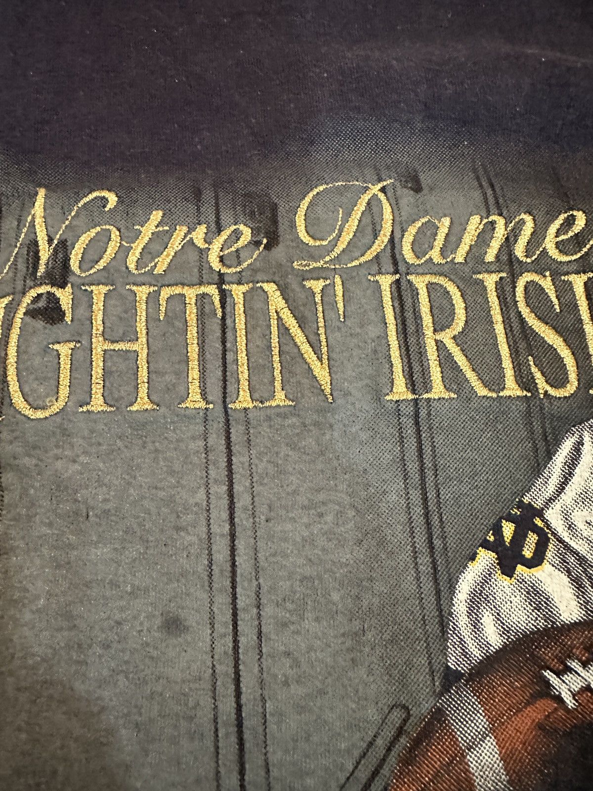 Vintage Notre Dame Fighting Irish Tee Nutmeg Mills USA L