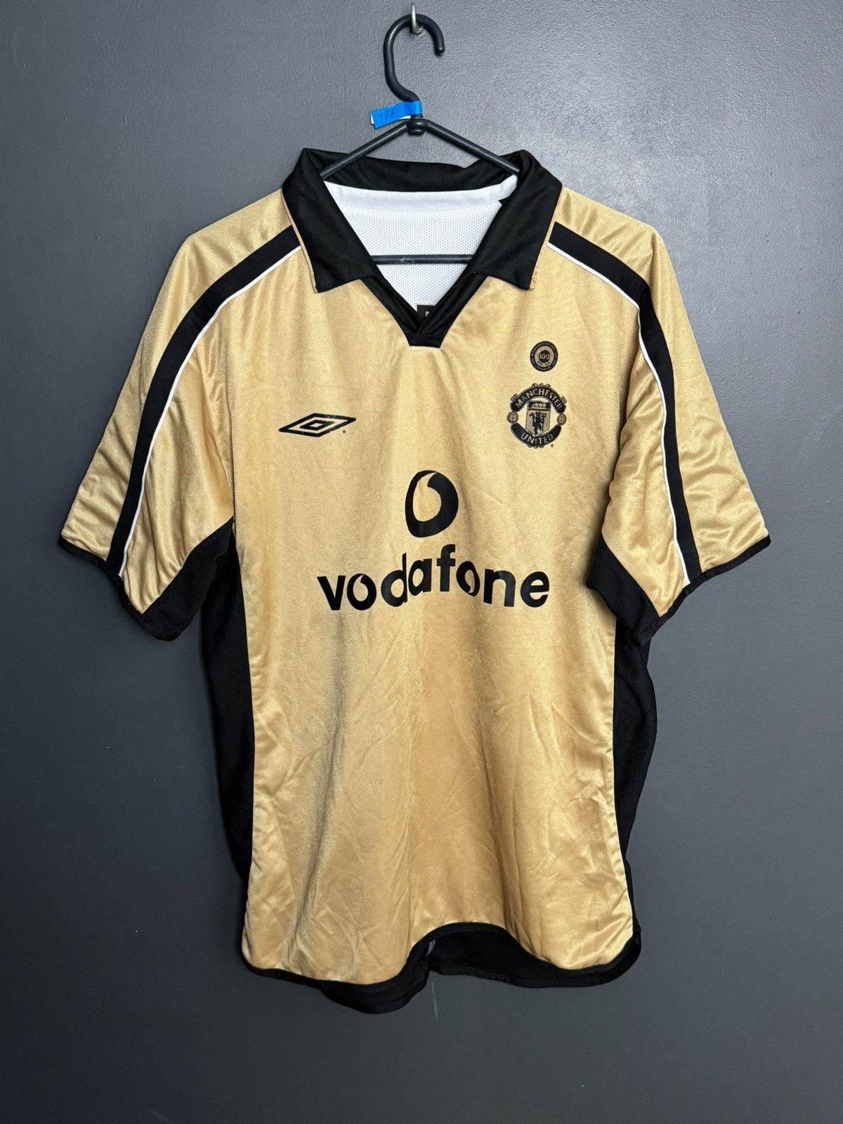 Umbro Manchester United 01/02 Away Veron Football Jersey T-Shirt Size US L / EU 52-54 / 3 - 3 Thumbnail