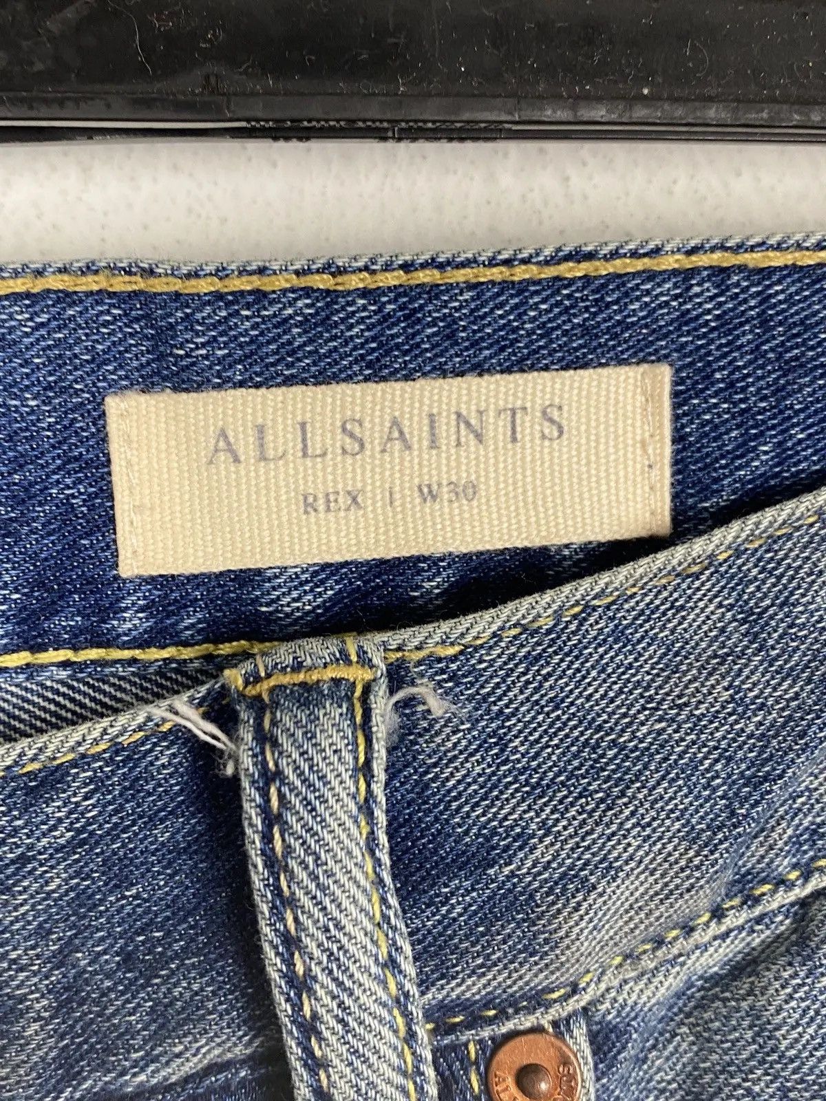Allsaints Allsaints Rex Damaged Denim Jeans In Size 30 Size US 30 / EU 46 - 13 Thumbnail