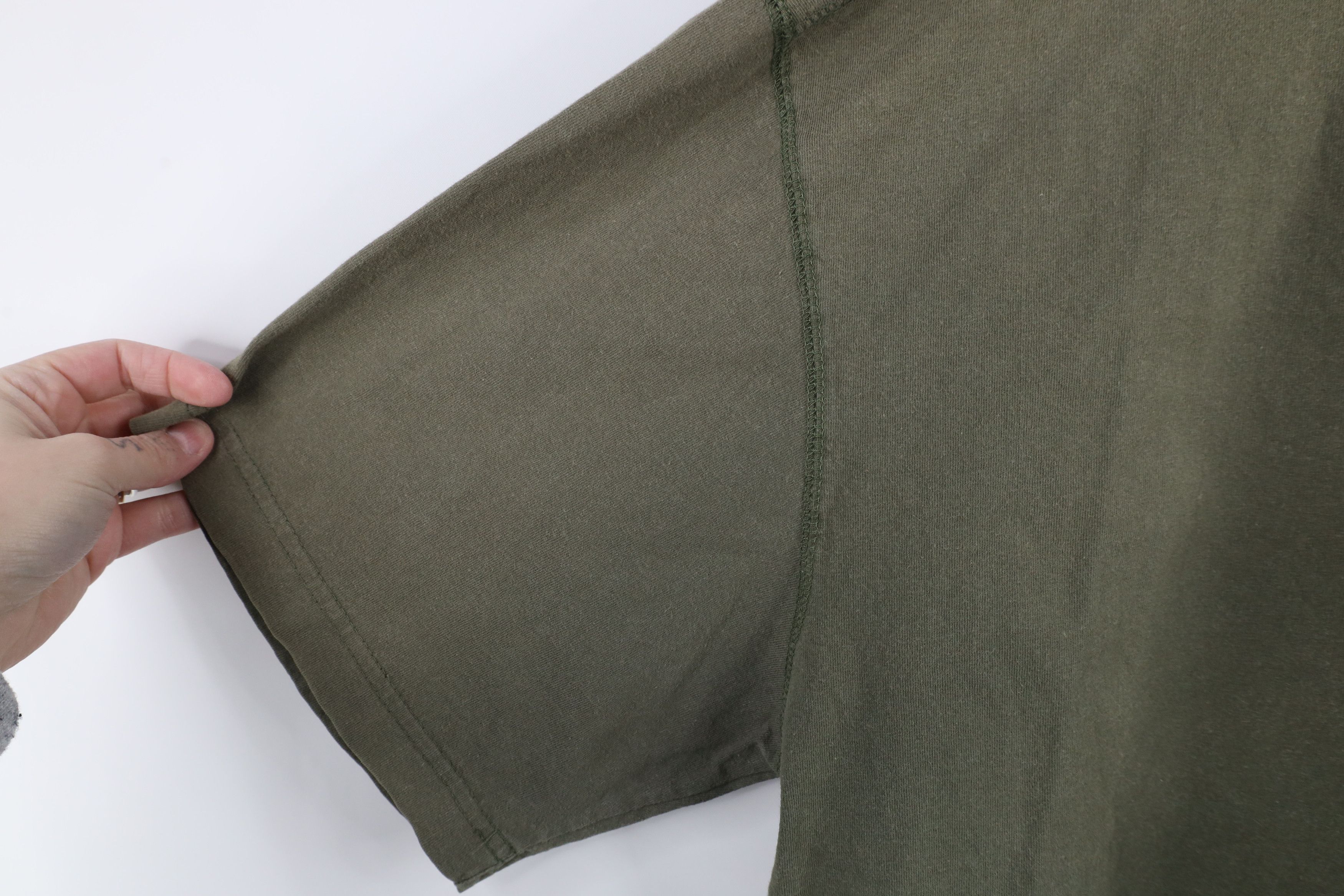 Vintage Vintage 90s Streetwear Short Sleeve Henley T-Shirt Green Size US XL / EU 56 / 4 - 5 Thumbnail