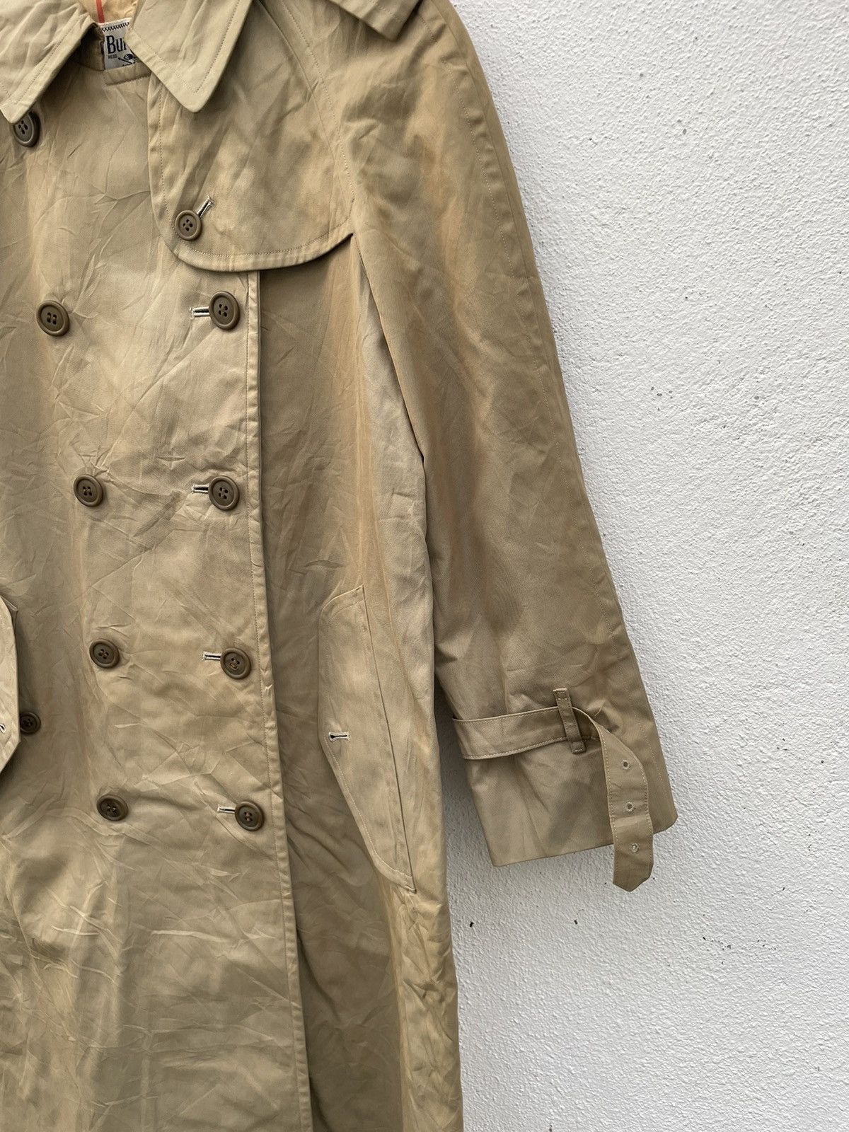 Burberry Prorsum × Vintage Vintage Burberry Nova Check Double Breasted Trench Jacket Size US M / EU 48-50 / 2 - 4 Thumbnail