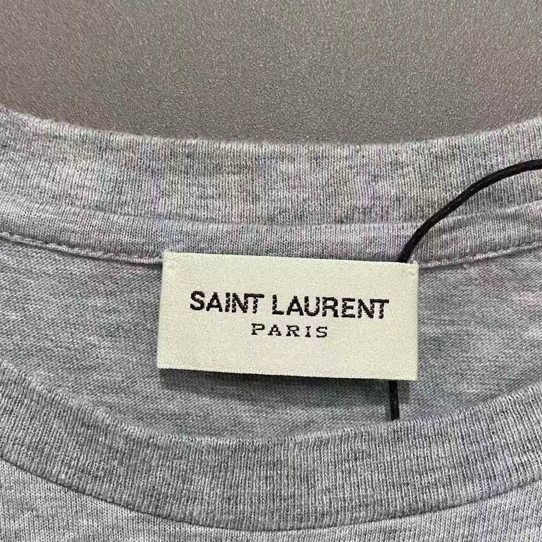 Saint Laurent Paris Saint Laurent ParisGray slogan short sleeve 2504-Nextarrow Size US S / EU 44-46 / 1 - 5 Thumbnail