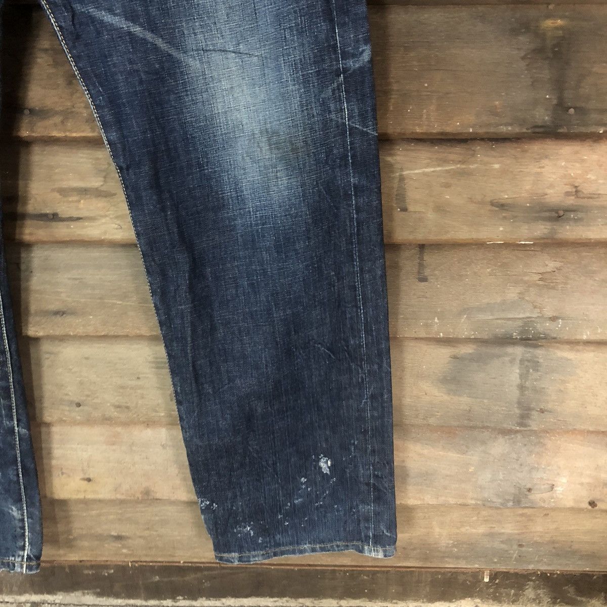 Levi's Levis Strauss & Co 501 Distressed Denim jeans Pants #7322 Size US 35 - 8 Thumbnail