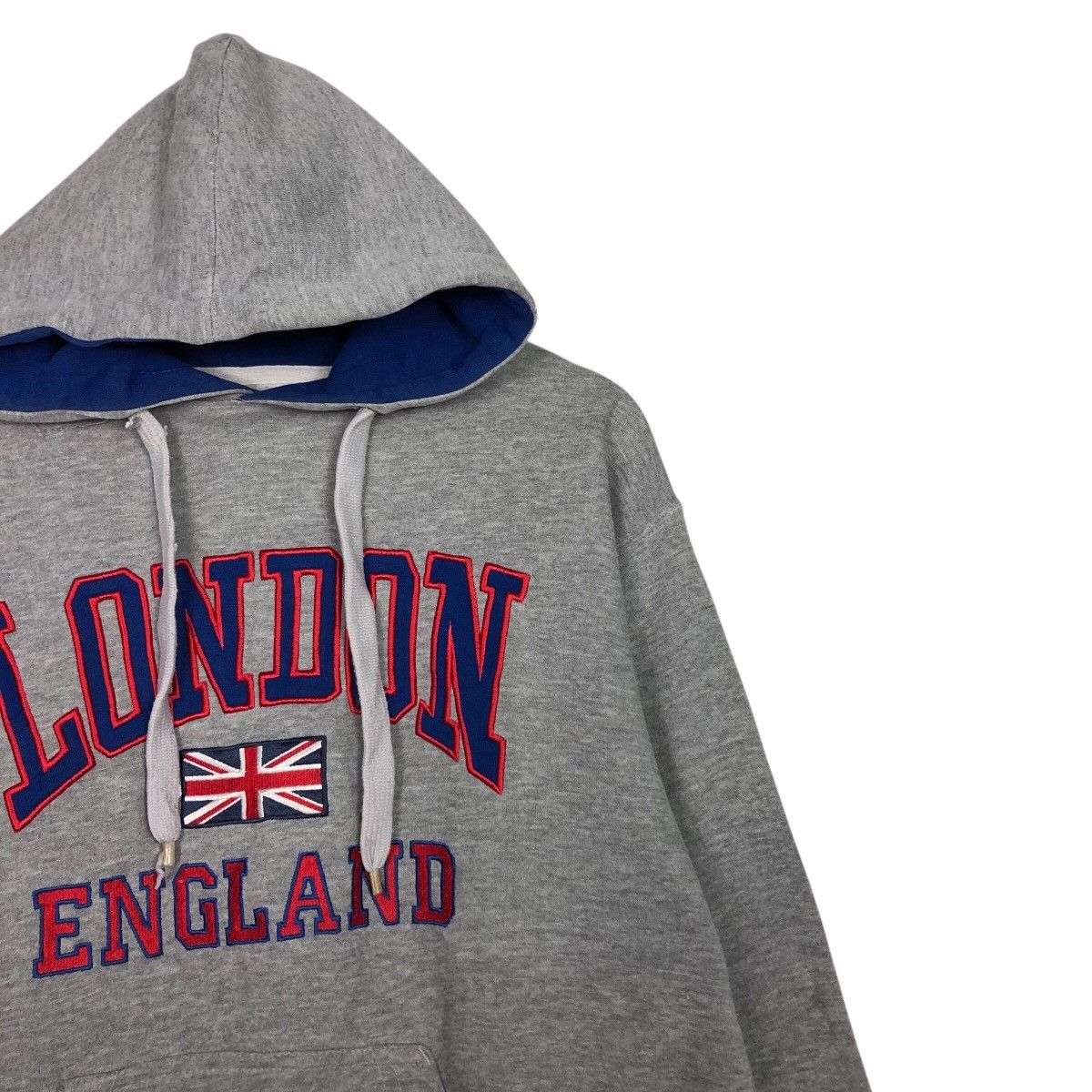 Japanese Brand 📌Vintage Hoodie Pull Over London England Big Logo Embroidery Size US M / EU 48-50 / 2 - 7 Thumbnail