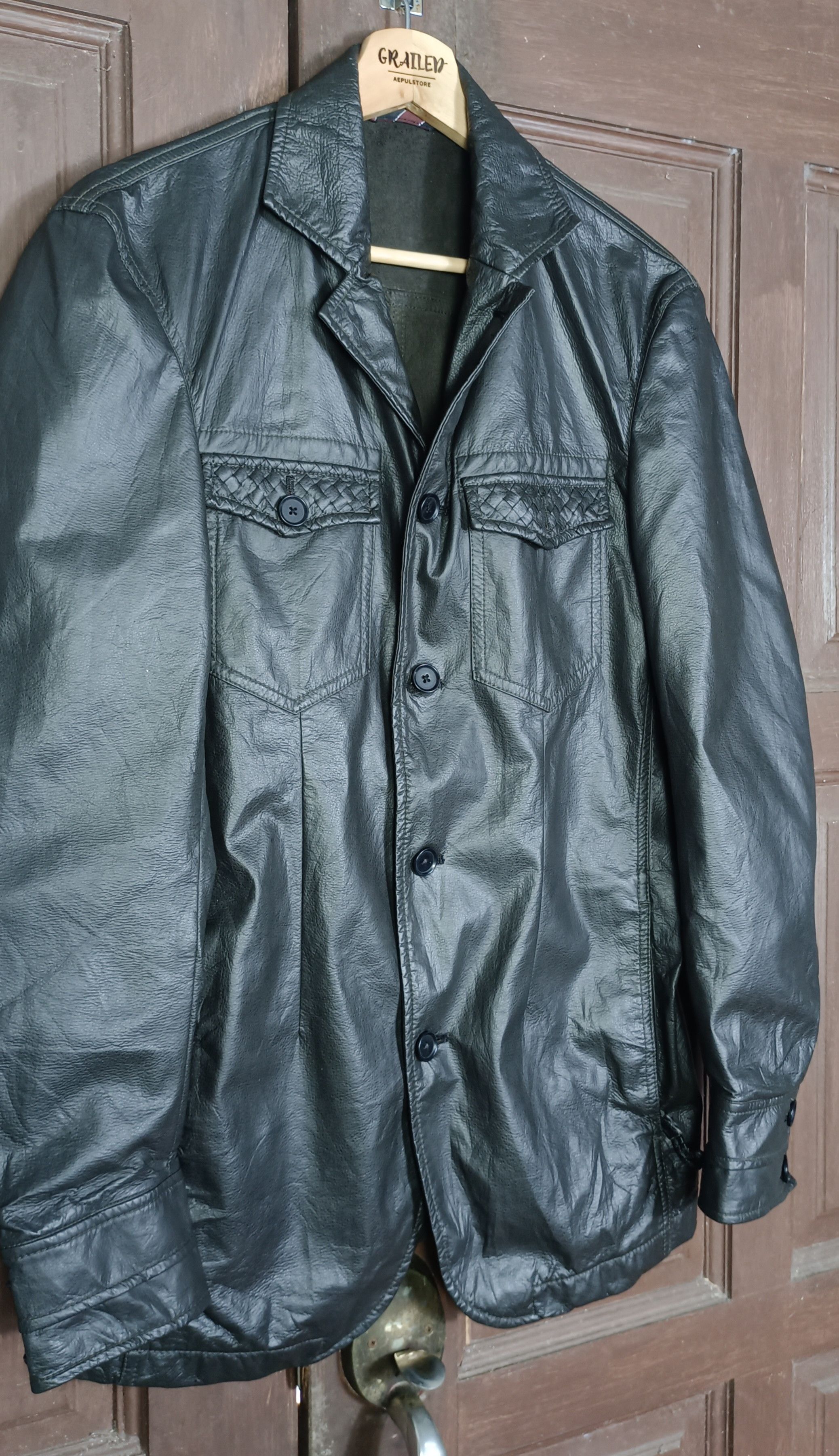 Alexander Julian Vintage🔥 ALEXANDER JULIAN Faux Leather Jacket Size US M / EU 48-50 / 2 - 3 Thumbnail