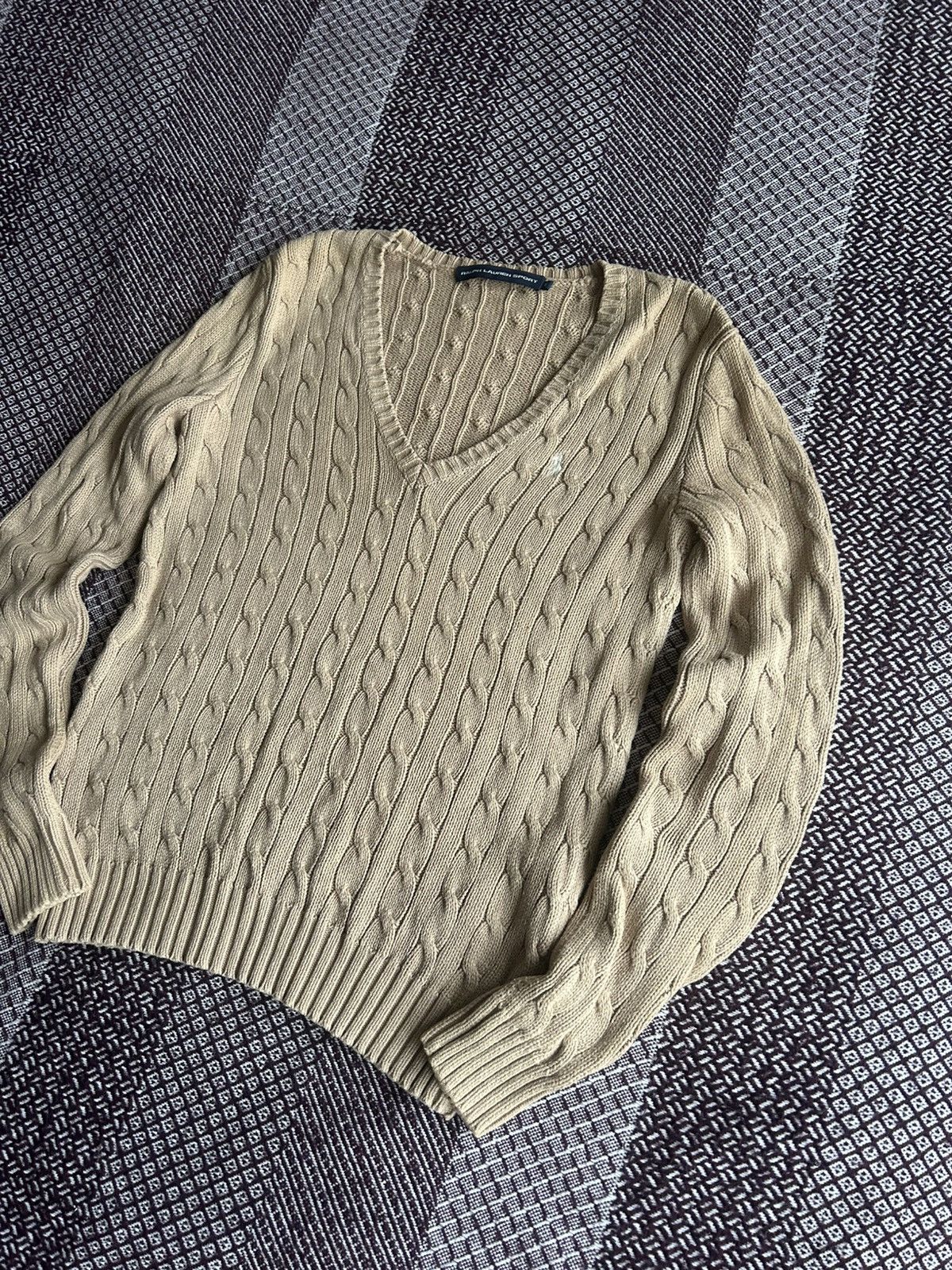 Polo Ralph Lauren Polo Ralph Lauren Sport Knitted V-Neck Sweater Solid Size M Size M / US 6-8 / IT 42-44 - 2 Thumbnail