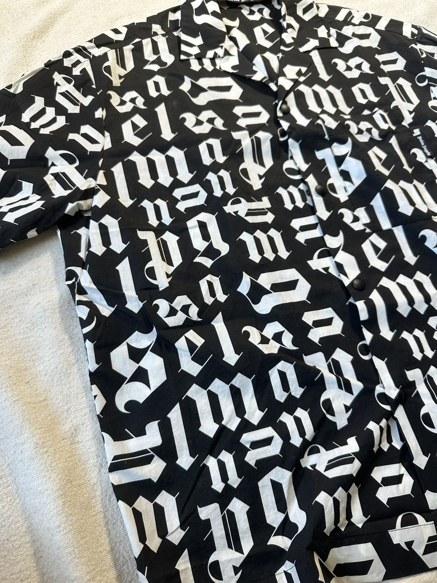 Palm Angels Palm Angels Shirt Logo Broken Monogram Black Size US L / EU 52-54 / 3 - 3 Thumbnail