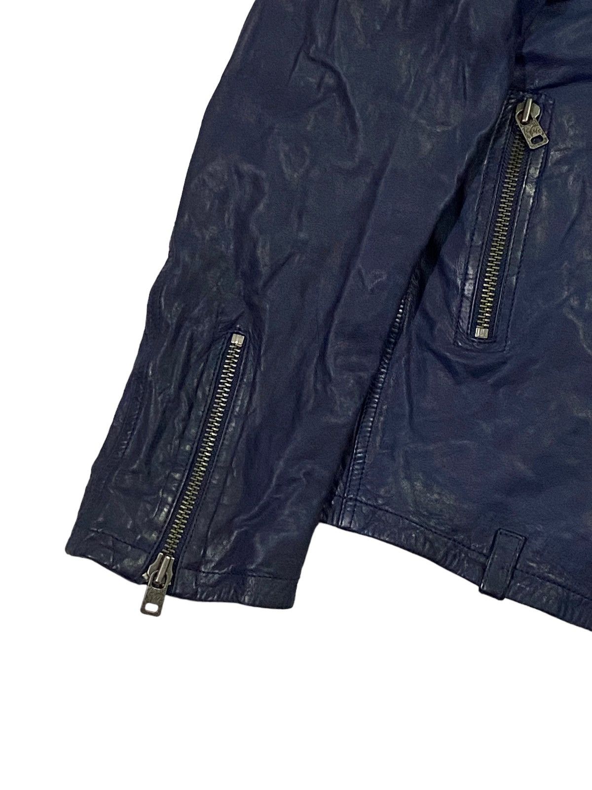 Alexander McQueen Alexander McQueen Double Coller Leather Jacket Size US XL / EU 56 / 4 - 17 Thumbnail