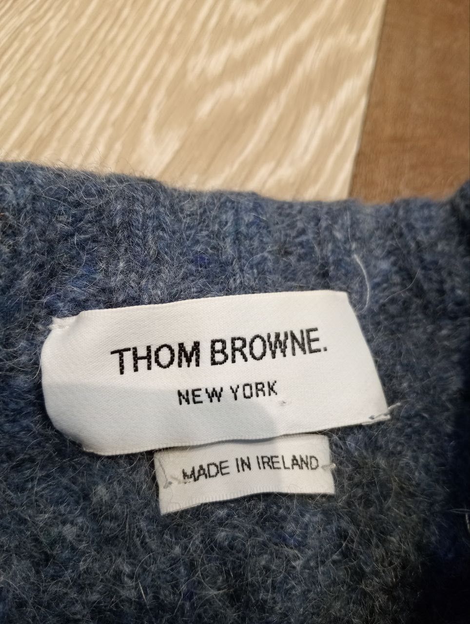 Thom Browne THOM BROWNE CABLE-KNIT BLEND WOOL MOHAIR SWEATER Size S / US 4 / IT 40 - 7 Thumbnail