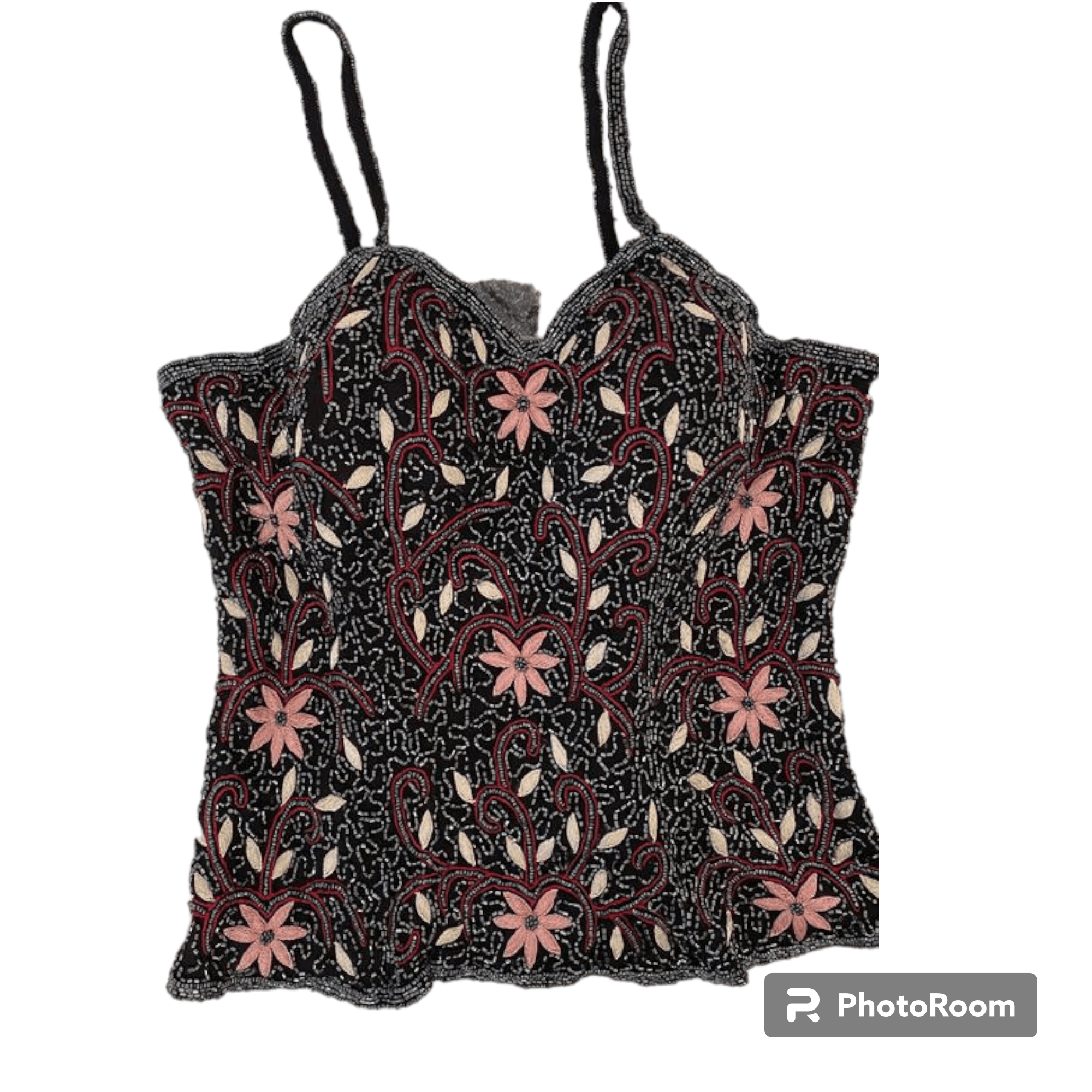 Vintage Beaded silk corset sz S made in India new Size S / US 4 / IT 40 - 1 Thumbnail