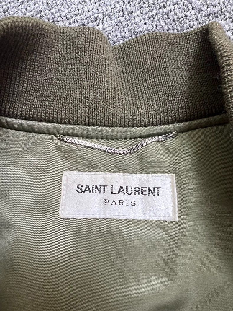 Saint Laurent Paris Saint Laurent Paris 16fwMA-1 pilot cotton jacket-2508 Size US L / EU 52-54 / 3 - 3 Thumbnail