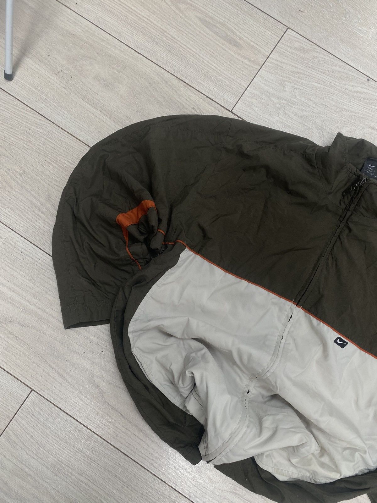 Vintage Vintage Nike Windbreaker Jacket - Olive / Beige / Orange Size US L / EU 52-54 / 3 - 3 Thumbnail