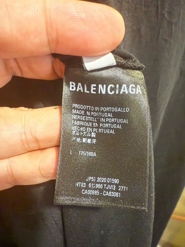 Balenciaga Balenciaga 7-Language Short Sleeve T-Shirt, Black, Size L Size US L / EU 52-54 / 3 - 6 Thumbnail