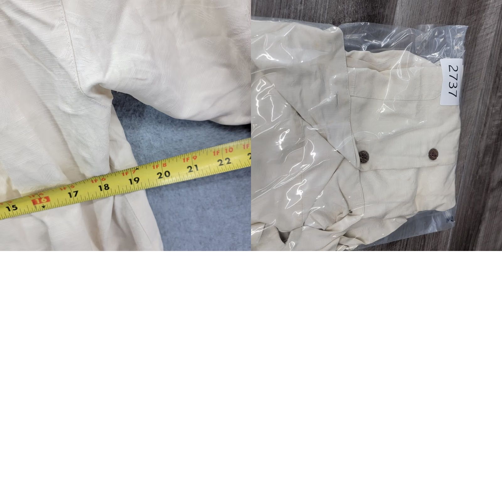 Tommy Bahama Tommy Bahama Men’s Size M Medium 100% Silk Button Up Shirt Beige Short Sleeve Shirt Size US M / EU 48-50 / 2 - 8 Thumbnail