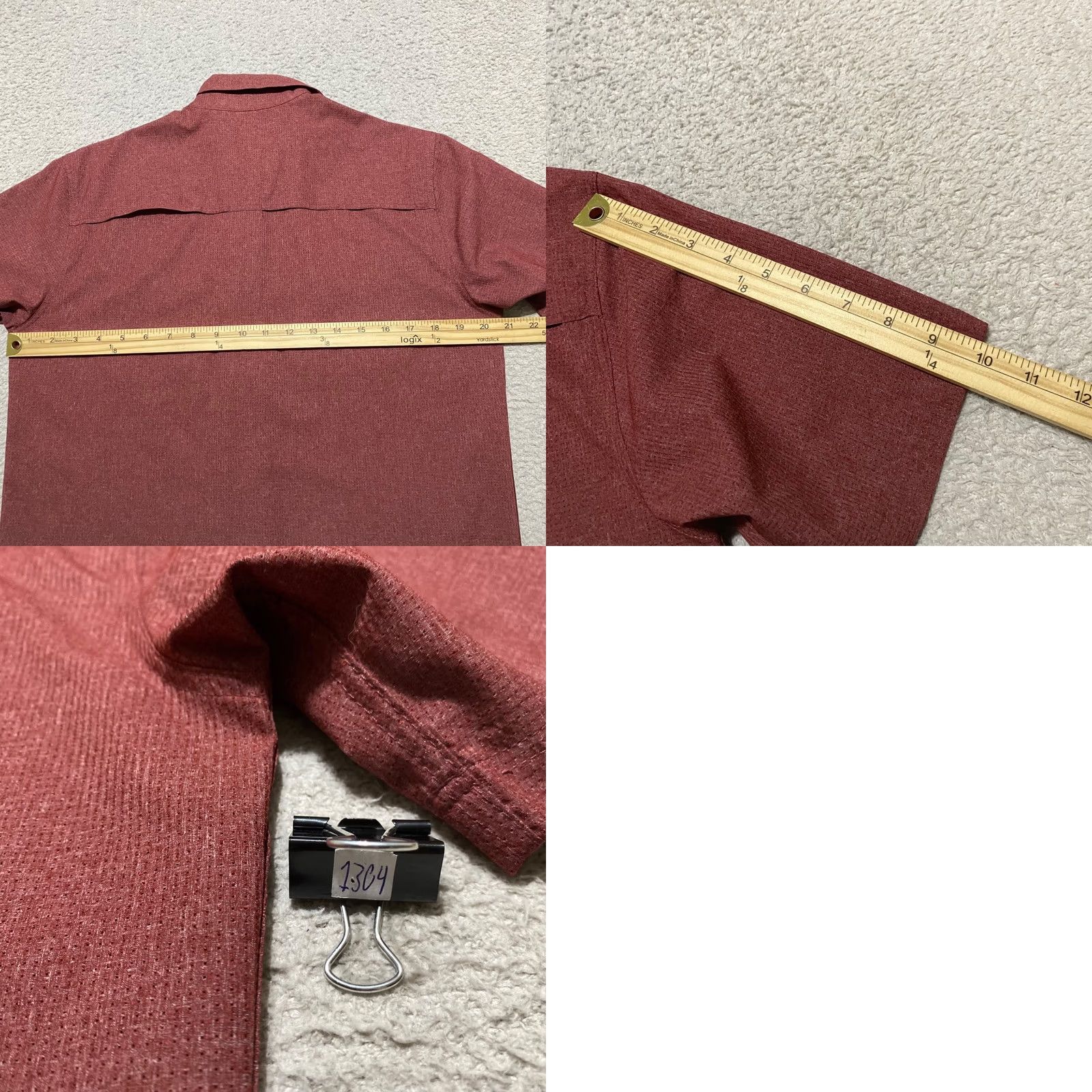 Croft & Barrow Croft & Barrow Mens Small Shirt Red Button-Front Quick Dry Vented Outdoor Size US S / EU 44-46 / 1 - 8 Thumbnail