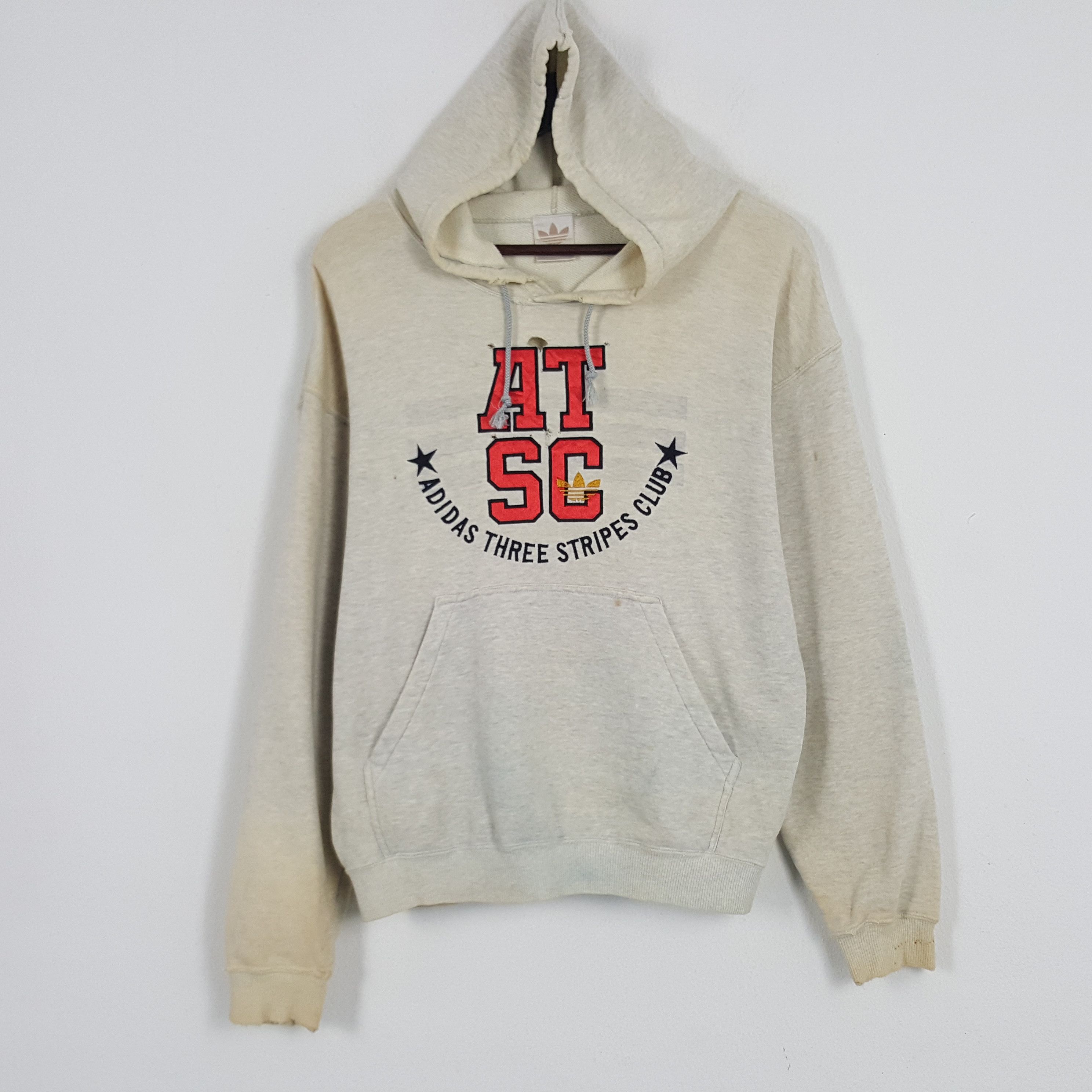 Adidas × Vintage Vintage Adidas Three Stripes Club Sweatshirt Hoodies Size US L / EU 52-54 / 3 - 1 Thumbnail