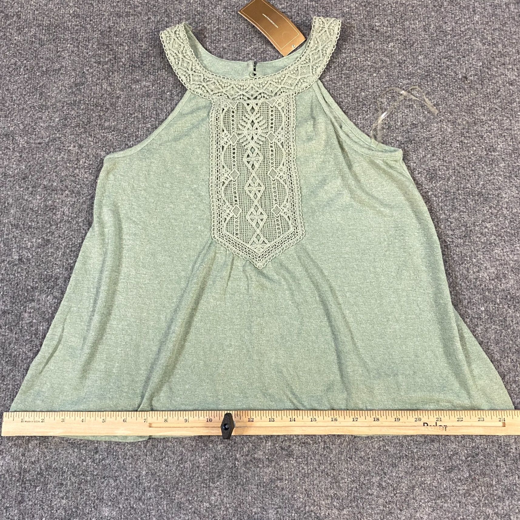 Vintage VINTAGE Francesca Miami Womens Tank S Green Sleeveless Embroidered Boho Festival NEW Size S / US 4 / IT 40 - 5 Thumbnail