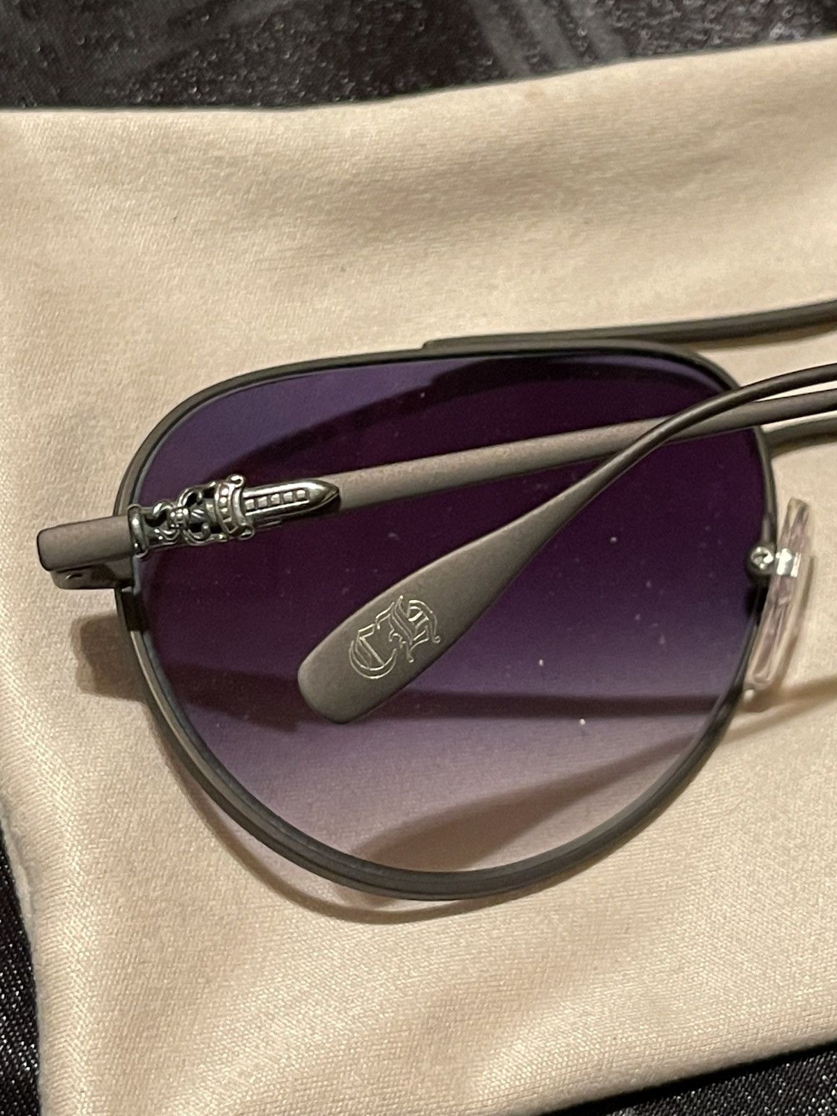 Chrome Hearts Chrome Hearts Stains IV Sunglasses Size ONE SIZE - 4 Thumbnail
