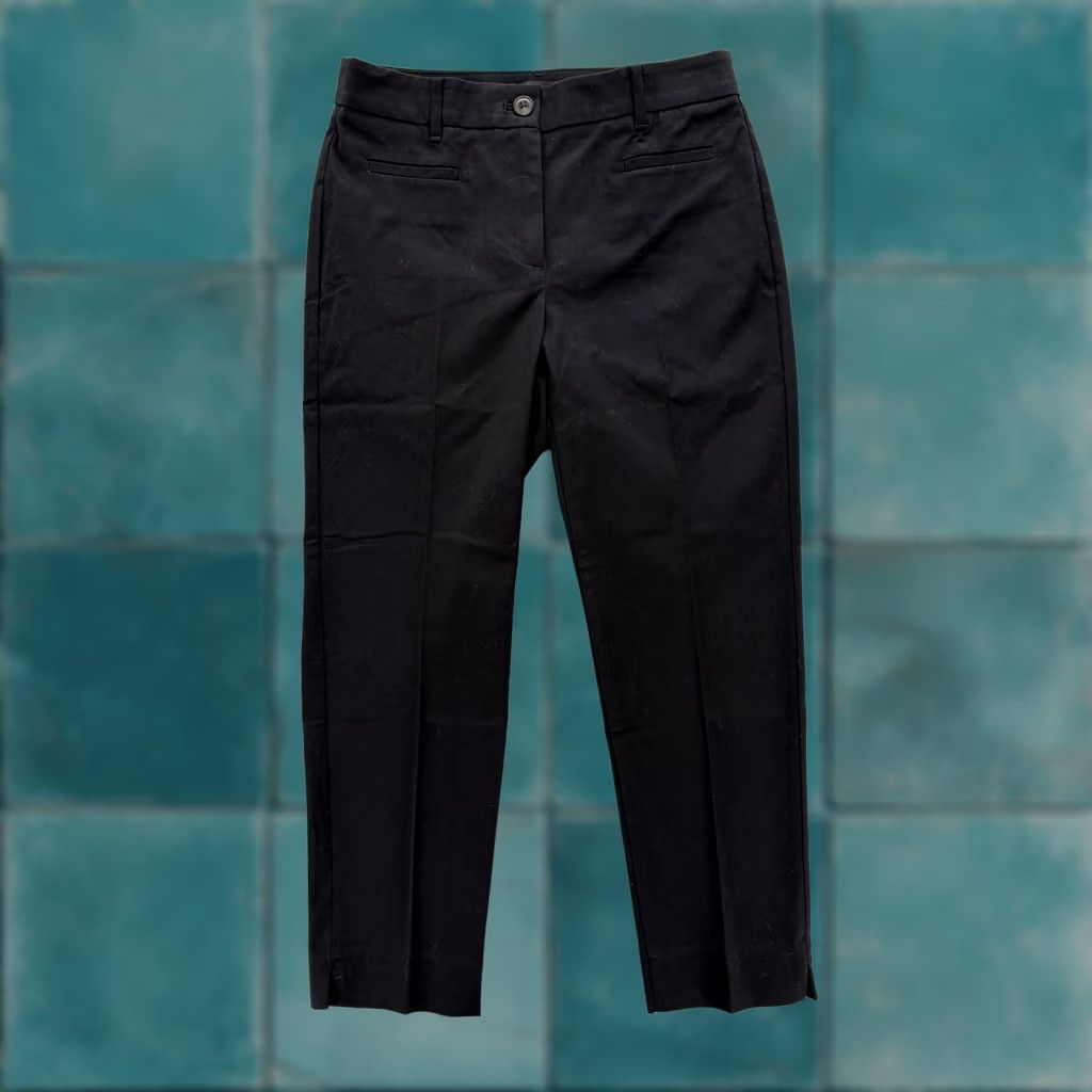 Ann Taylor Ann Taylor Dress Pants Womens 0P Black Straight Leg Twill Stretch Career Work Size 25" / US 0 / IT 36 - 1 Thumbnail
