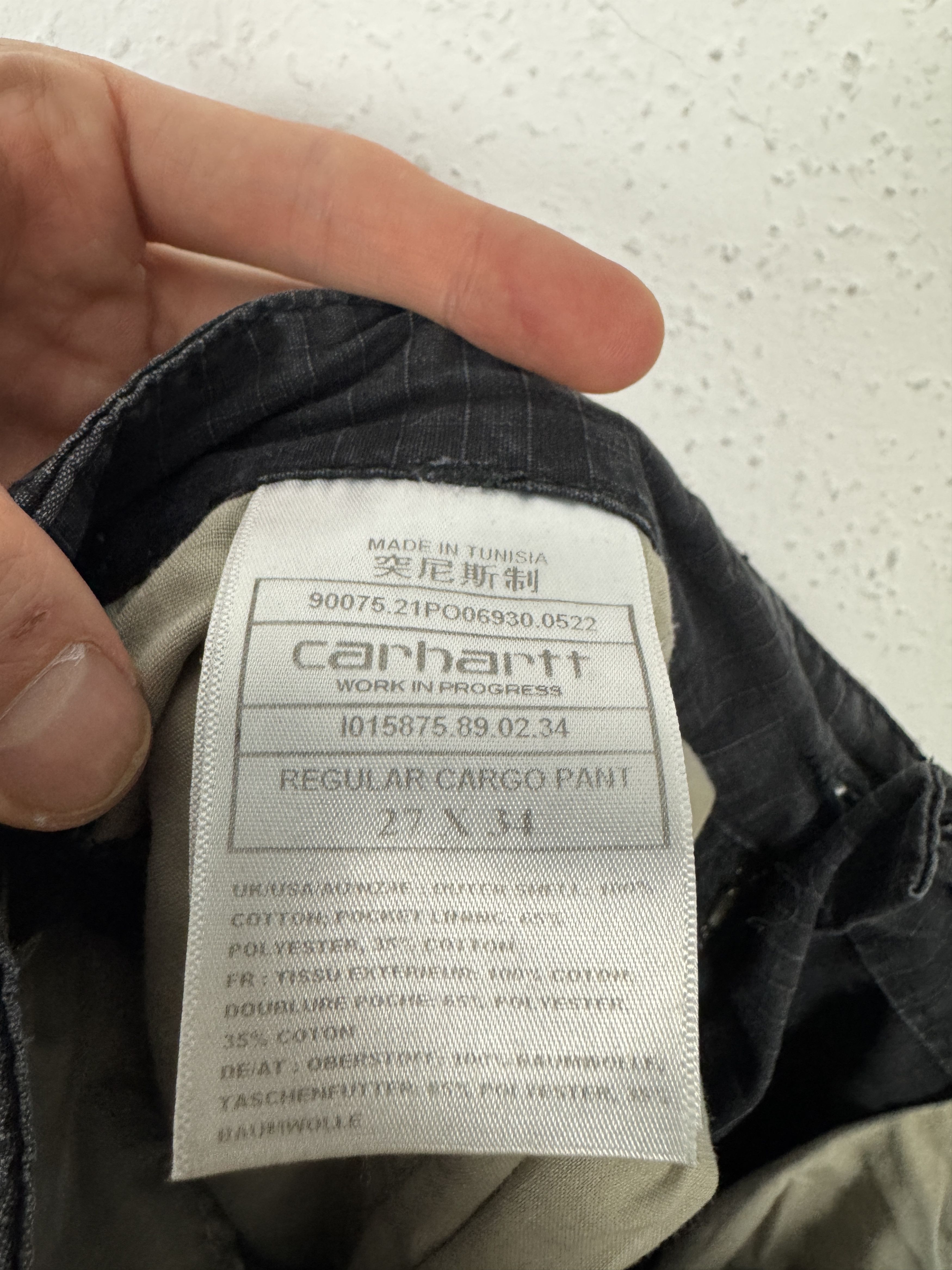 Carhartt Carhartt regular cargo pant black W27 L34 Size US 27 - 4 Thumbnail