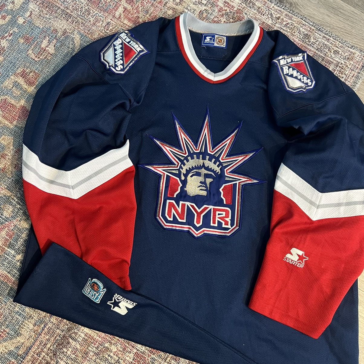 NHL Vintage New York Rangers Liberty Hockey Jersey Alternate Size US XL / EU 56 / 4 - 1 Thumbnail