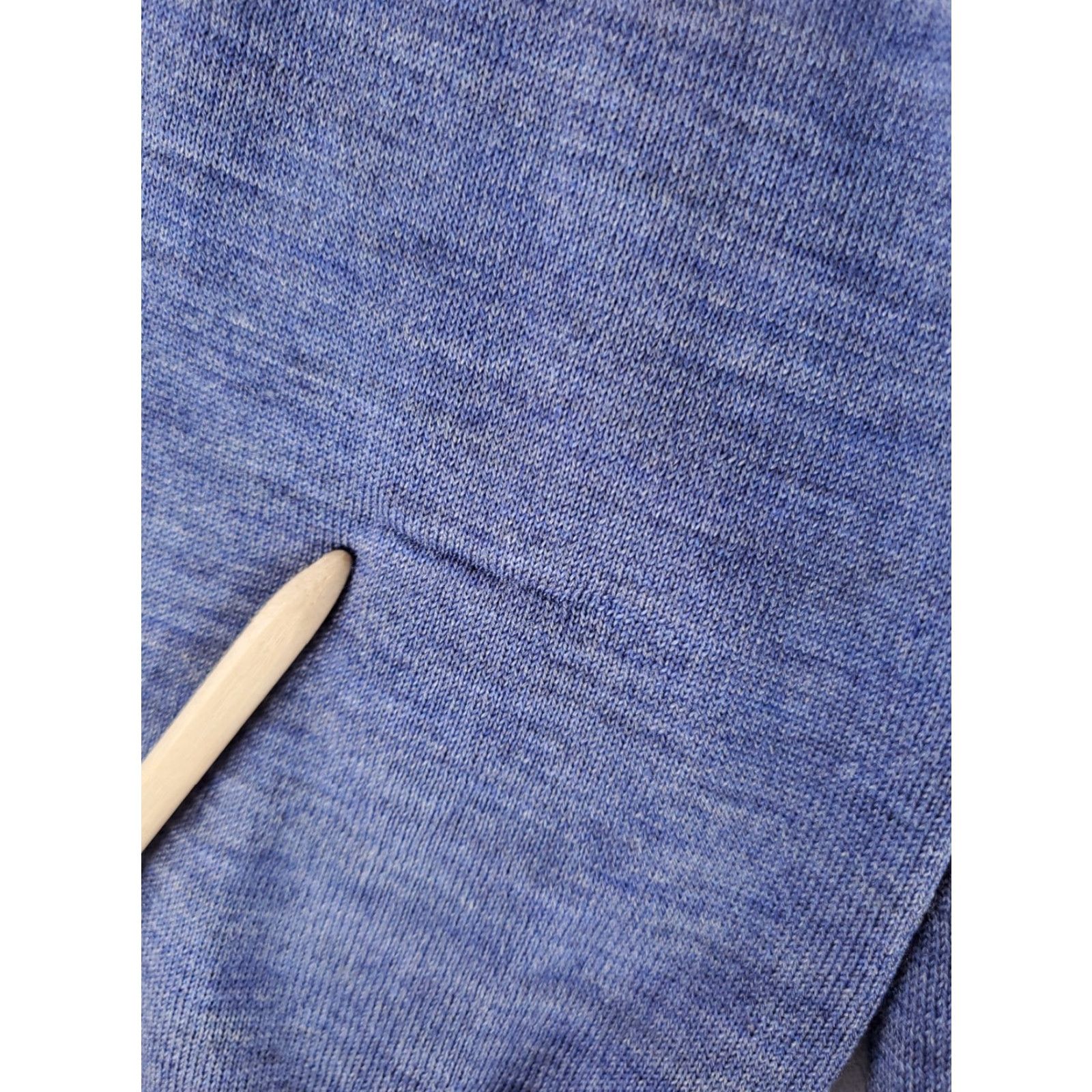 Peter Millar Peter Millar V Neck Sweater Wool Silk Blend Blue Mens M Pullover Size US M / EU 48-50 / 2 - 2 Thumbnail