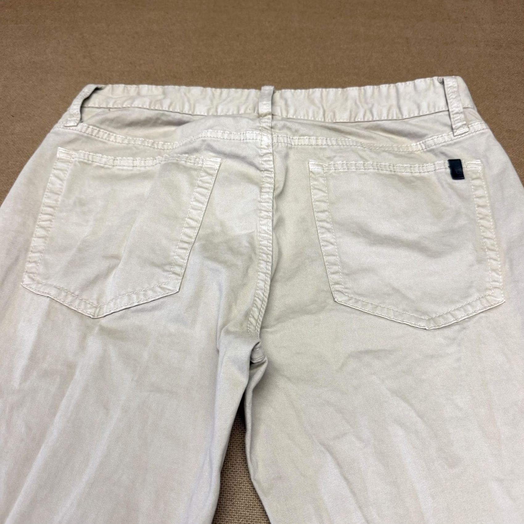 Vintage Joe's Jeans Pants Mens 31x32 Beige Chino Stretch Elastic Waist Straight Casual Size US 31 - 2 Thumbnail