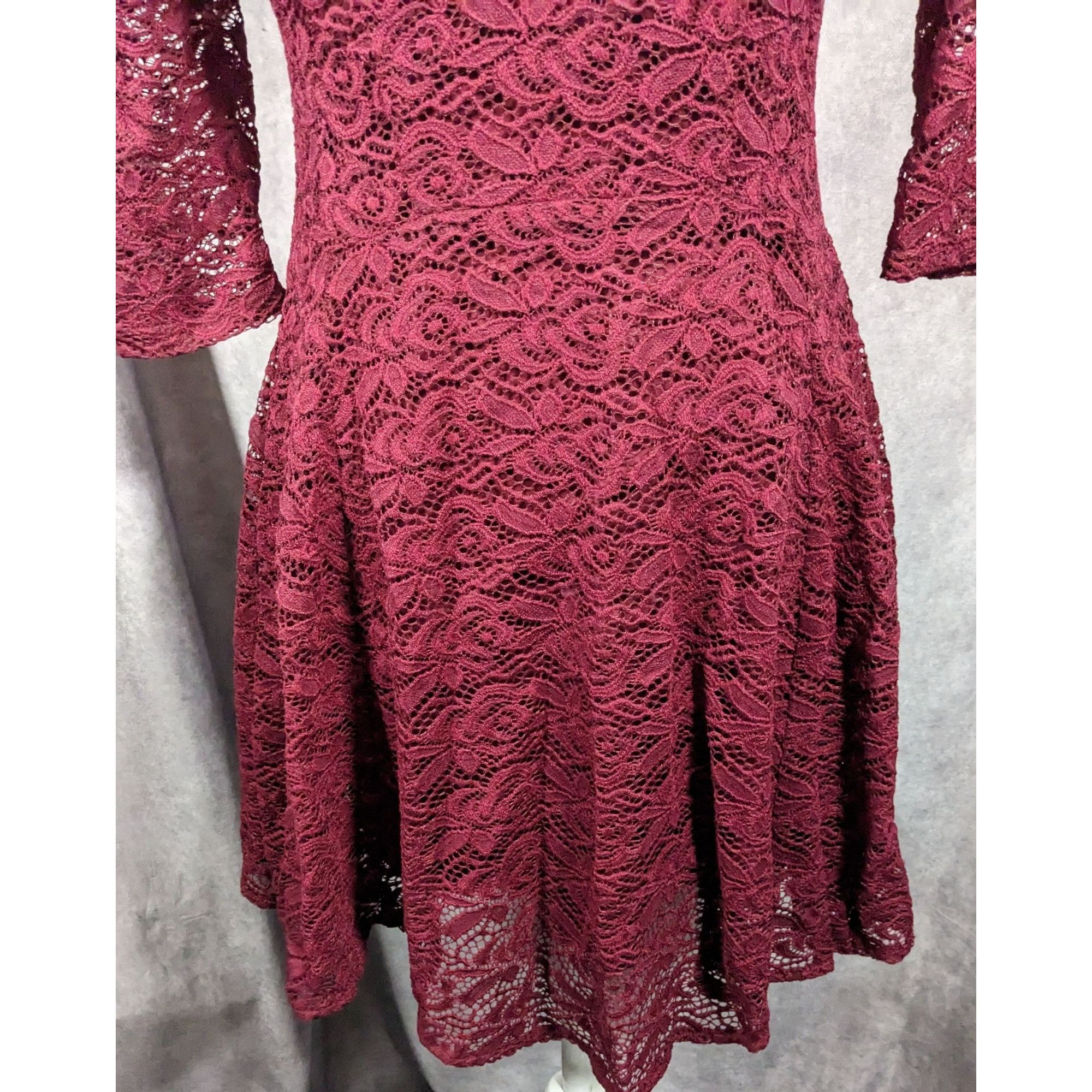 Other Fishbowl Lace Illusion Red A Line Dress Size XS Size XS / US 0-2 / IT 36-38 - 10 Thumbnail