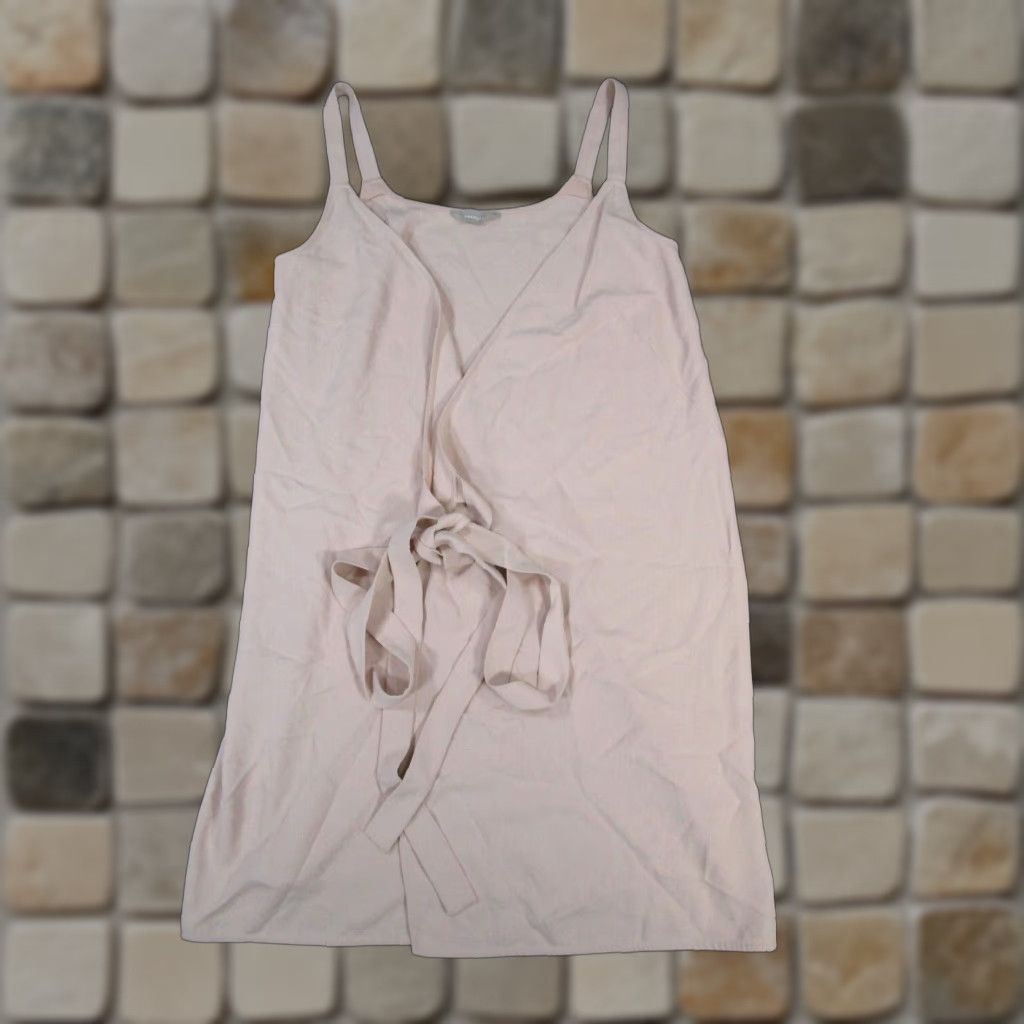 Everlane VINTAGE Everlane Dress Womens 6 Pink A-Line Sleeveless Wrap Short Casual Size M / US 6-8 / IT 42-44 - 1 Thumbnail