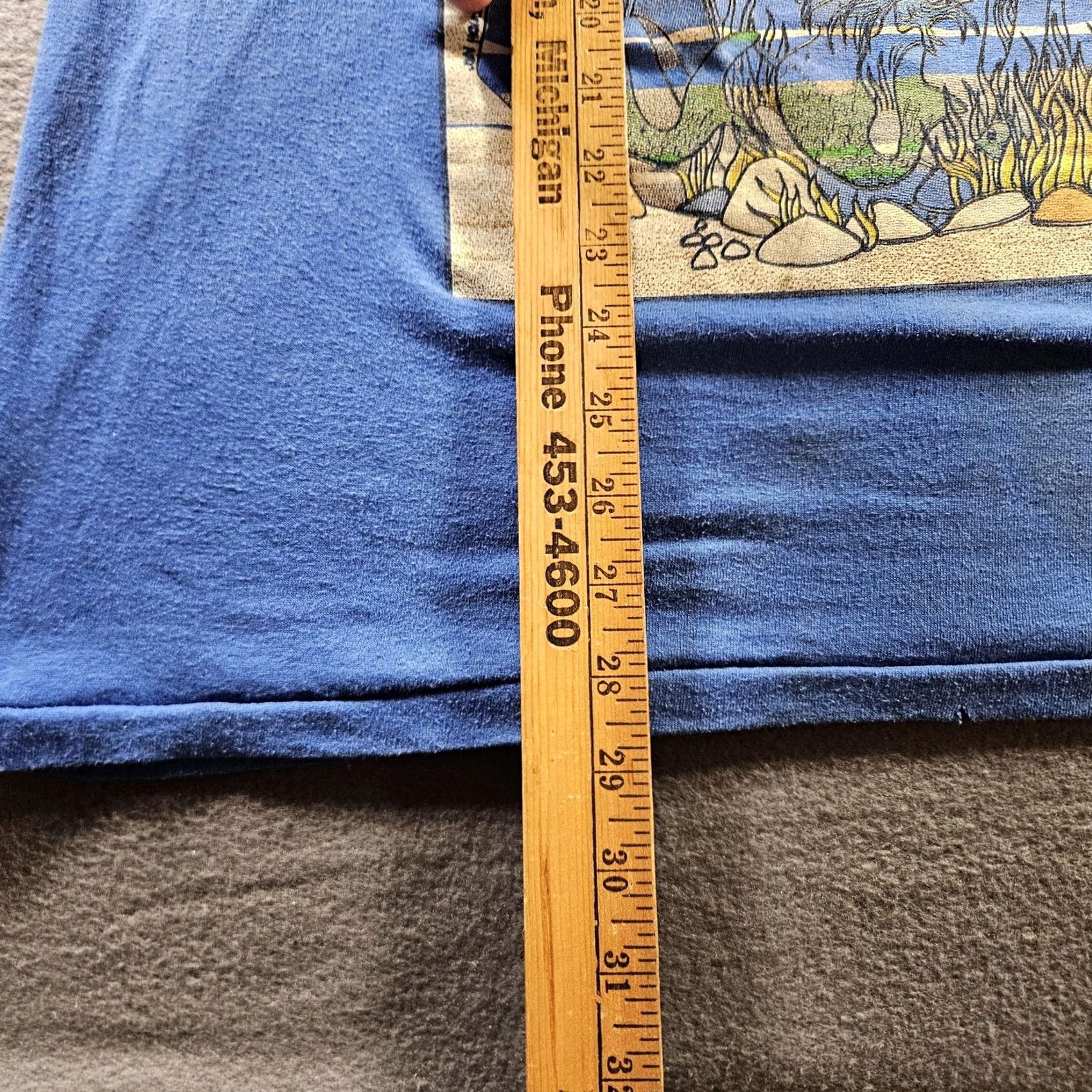 Vintage Vintage SSI Waterhole Golf Cartoon Graphic Mens XL Blue Shirt Size US XL / EU 56 / 4 - 6 Thumbnail