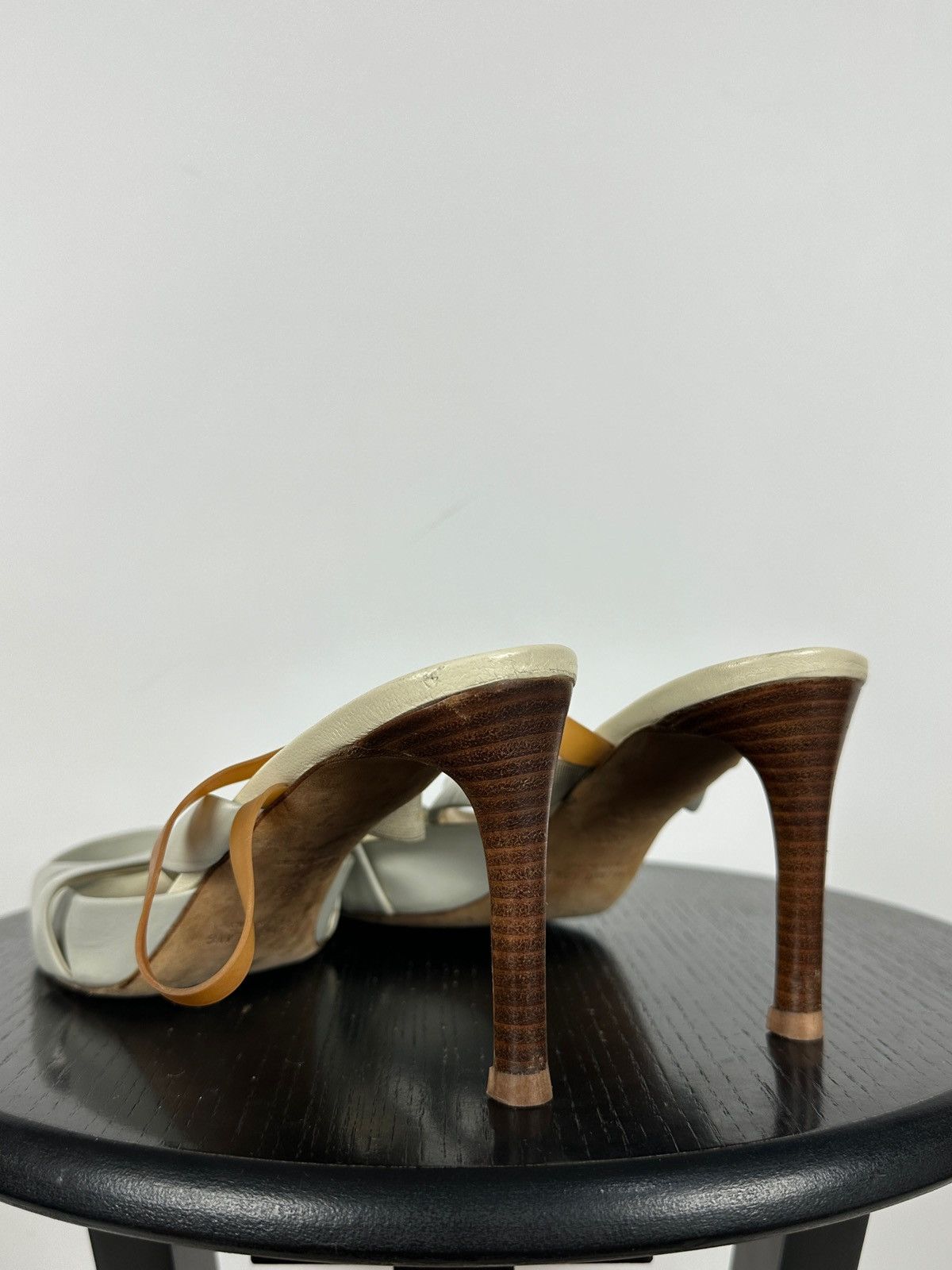Helmut Lang 00s Vintage Helmut Lang Leather Strappy Sandals Heels Size US 9 / IT 39 - 6 Thumbnail
