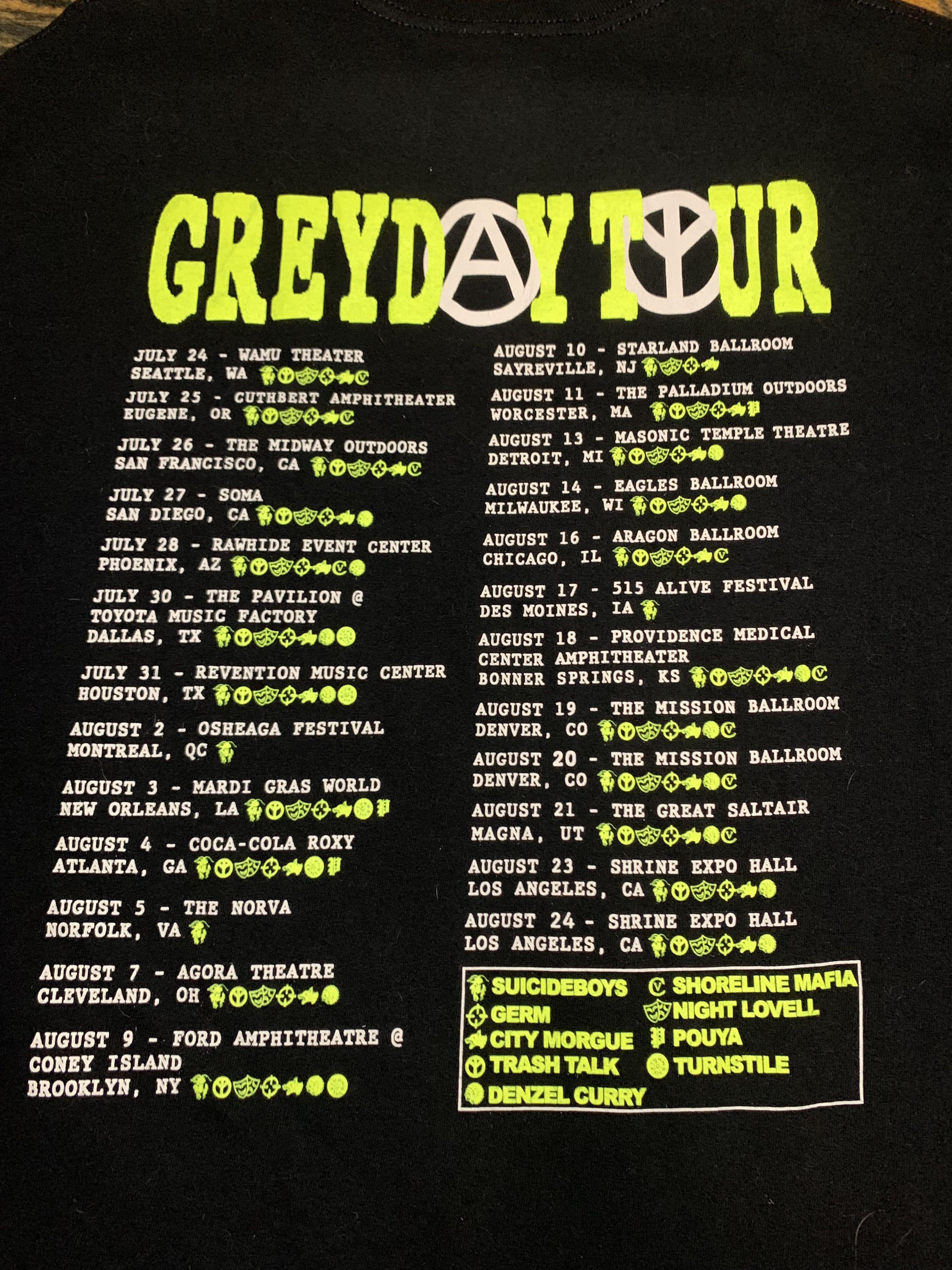 Fuck The Population × G59 Records $uicideBoy$ GreyDay Tour T-Shirt Size US L / EU 52-54 / 3 - 5 Thumbnail