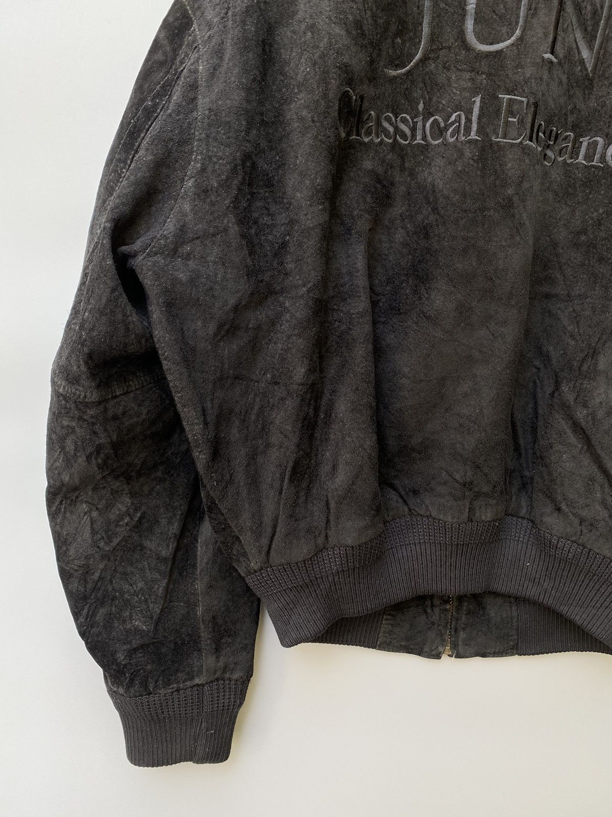 Japanese Brand × Jun Takahashi 90s Junmen by Jun Takahashi Leather Bomber Jacket Size US M / EU 48-50 / 2 - 5 Thumbnail
