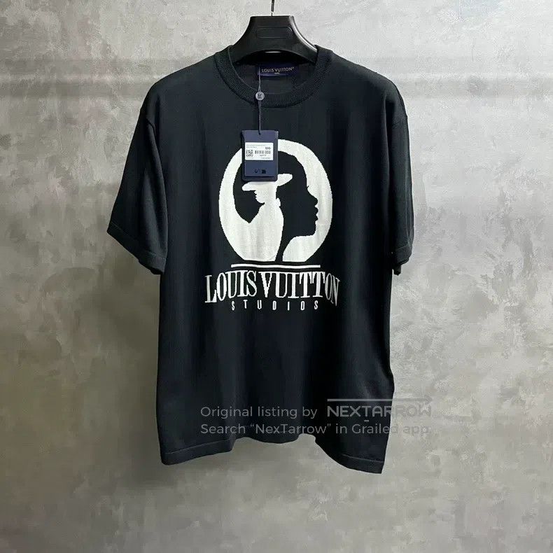 Louis Vuitton Louis Vuitton Dark grey monogrammed figure intarsia crew n Size US M / EU 48-50 / 2 - 1 Thumbnail
