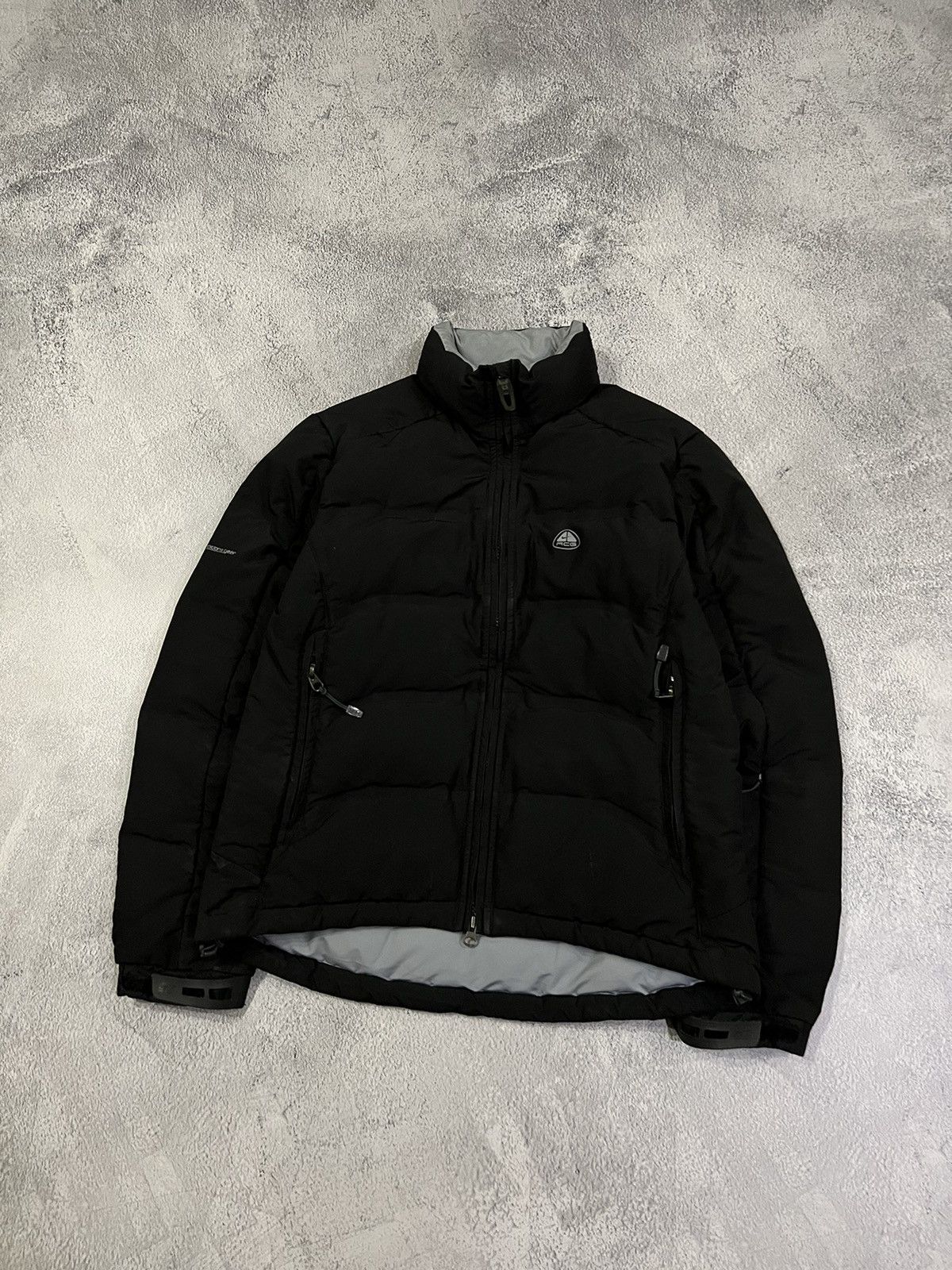 image of Y2K Nike Acg Nylon Down Jacket 00’S in Black, Men's (Size Small)