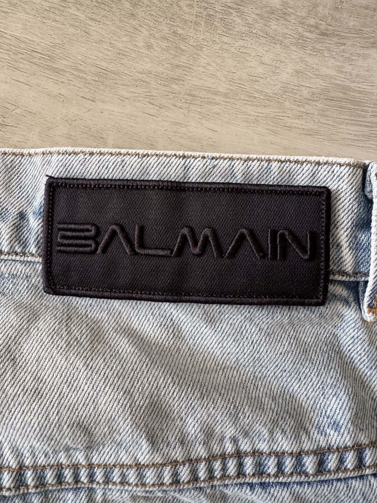 Balmain Balmain Loose Vintage Wash Straight Leg Denim Jeans - 32” Size US 32 / EU 48 - 4 Thumbnail