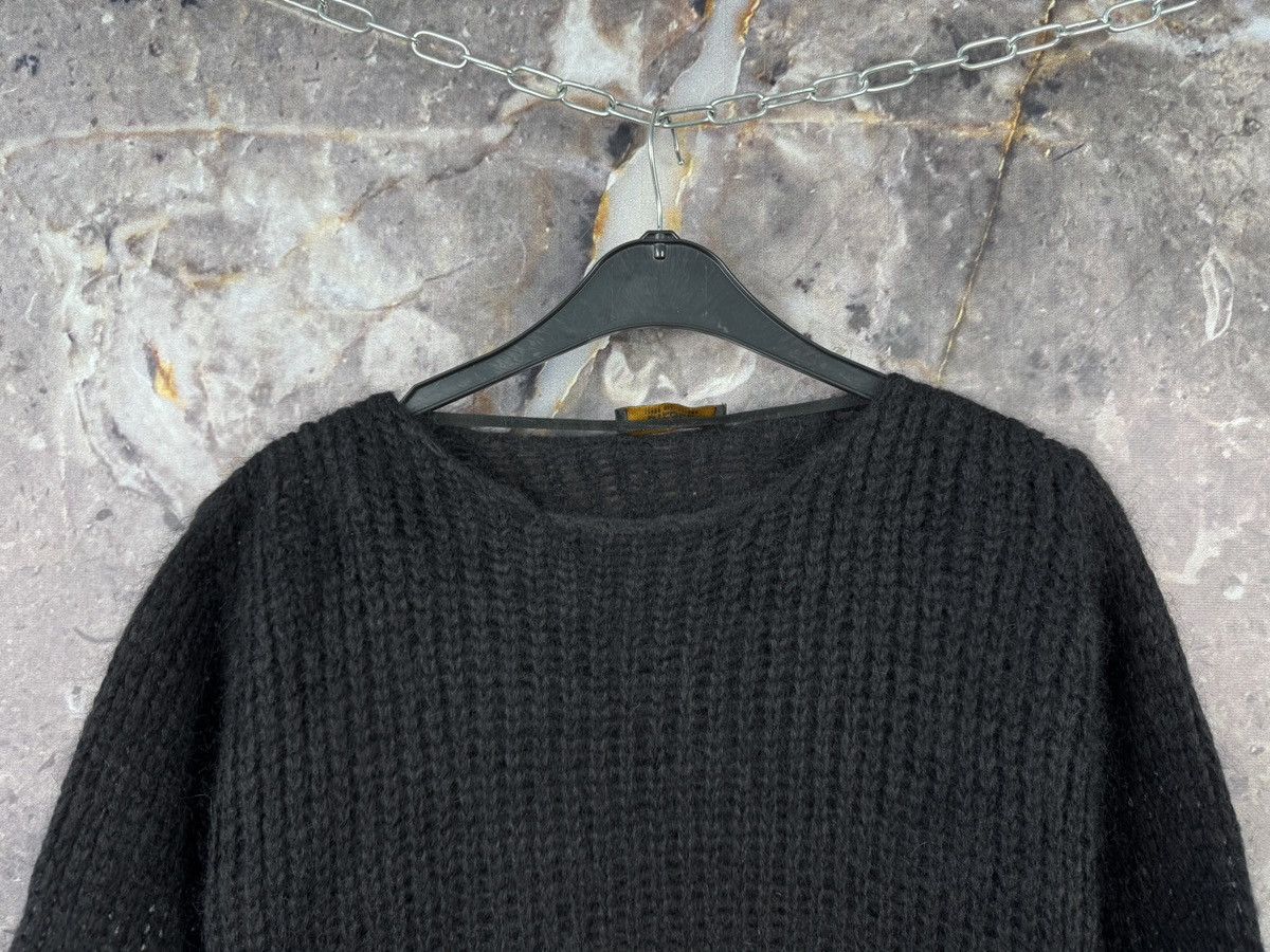 Diesel Black Gold Diesel Dress and Impress Distressed Black Knit Sweater SizeS Size US S / EU 44-46 / 1 - 2 Thumbnail