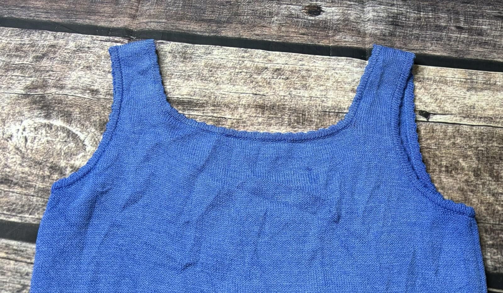 St. John St. John Tank Top Women's Size Petite Knit USA Wool Blend Size S / US 4 / IT 40 - 4 Thumbnail