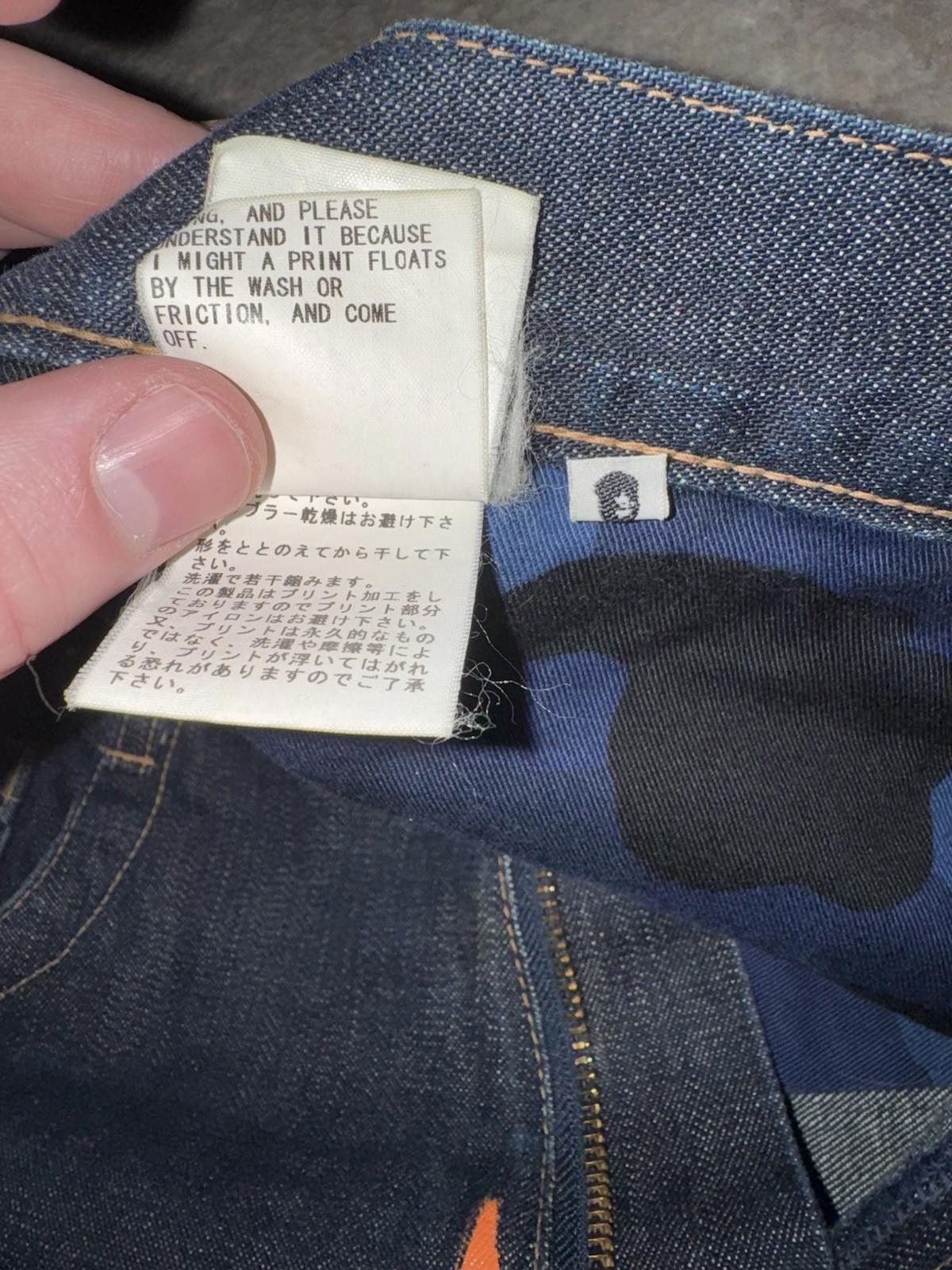 Other Bape A Bathing Ape Vintage Denim Jeans Mens Sz Large 33x33 Size US 33 - 7 Thumbnail