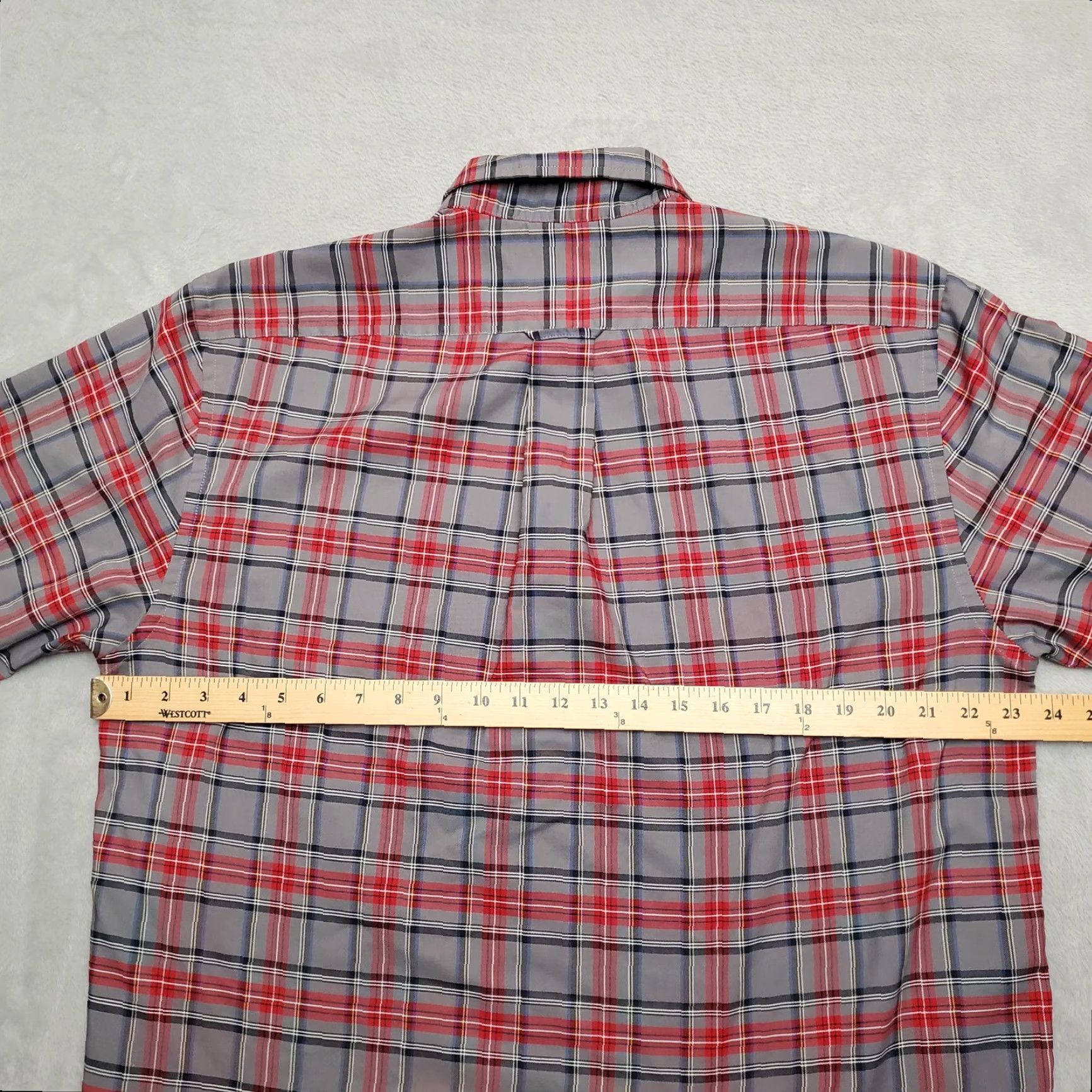 Vintage VINTAGE TownCraft Shirt Men L Gray Red Plaid Button Down Long Sleeve Casual Size US L / EU 52-54 / 3 - 4 Thumbnail