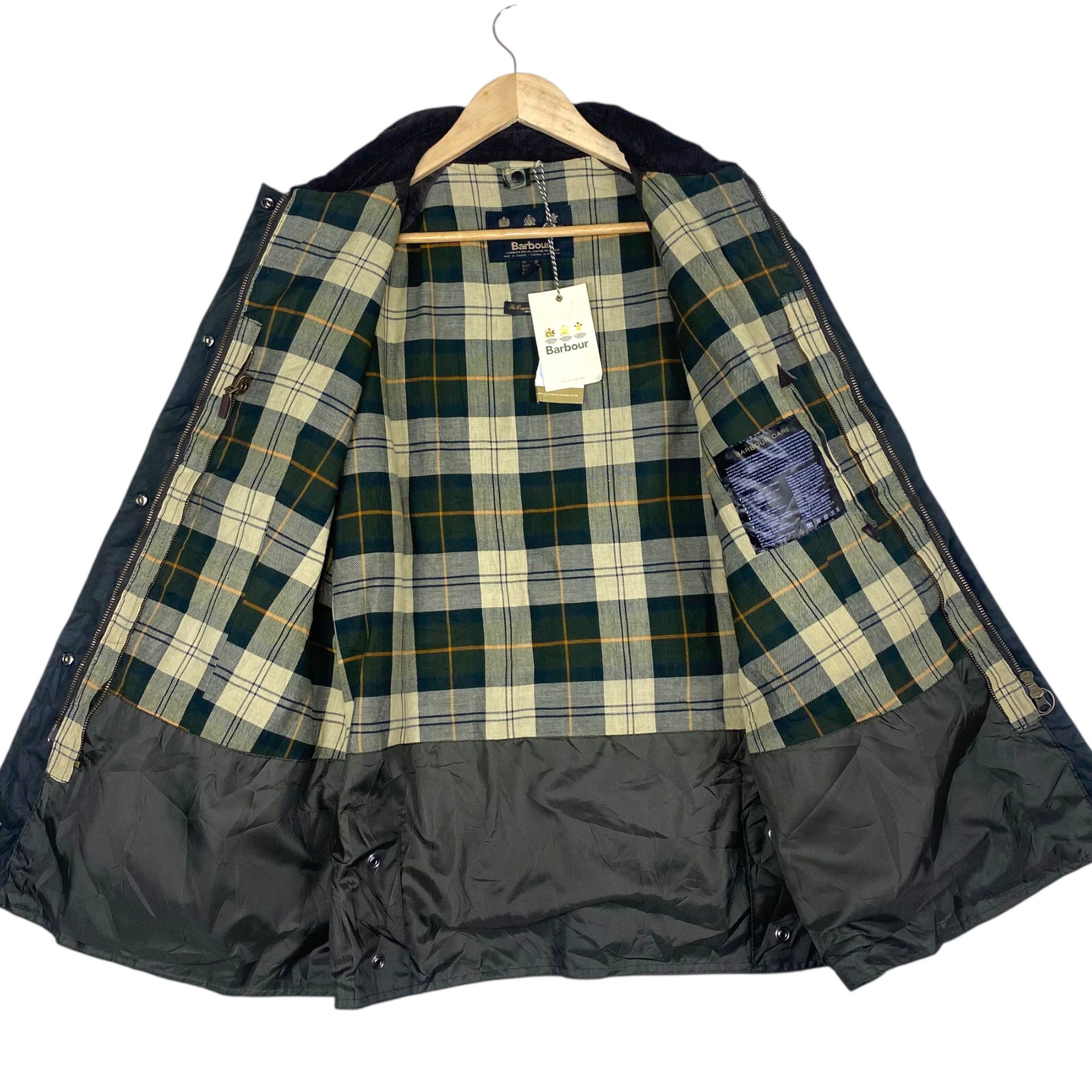 Barbour 💥 VINTAGE BARBOUR OLIVE BEDALE WAXED JACKET Size US L / EU 52-54 / 3 - 11 Thumbnail
