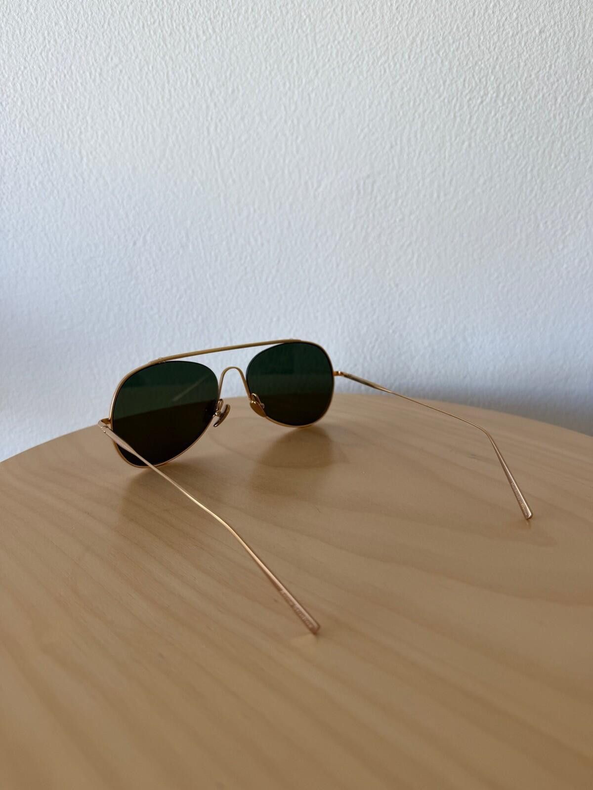 Acne Studios New acne studios spitfire sunglasses gold metal aviator Size ONE SIZE - 5 Thumbnail