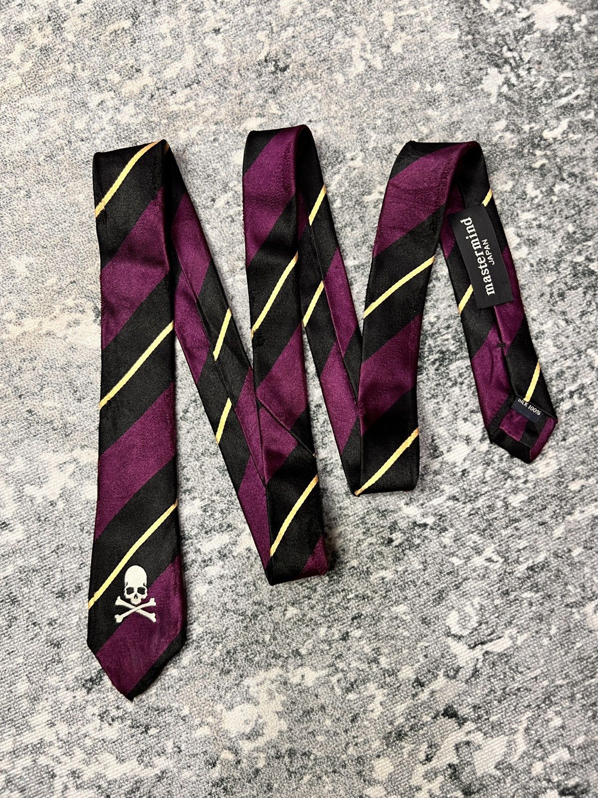 Mastermind Japan Mastermind Japan Distressed Silk Tie Size ONE SIZE - 1 Thumbnail