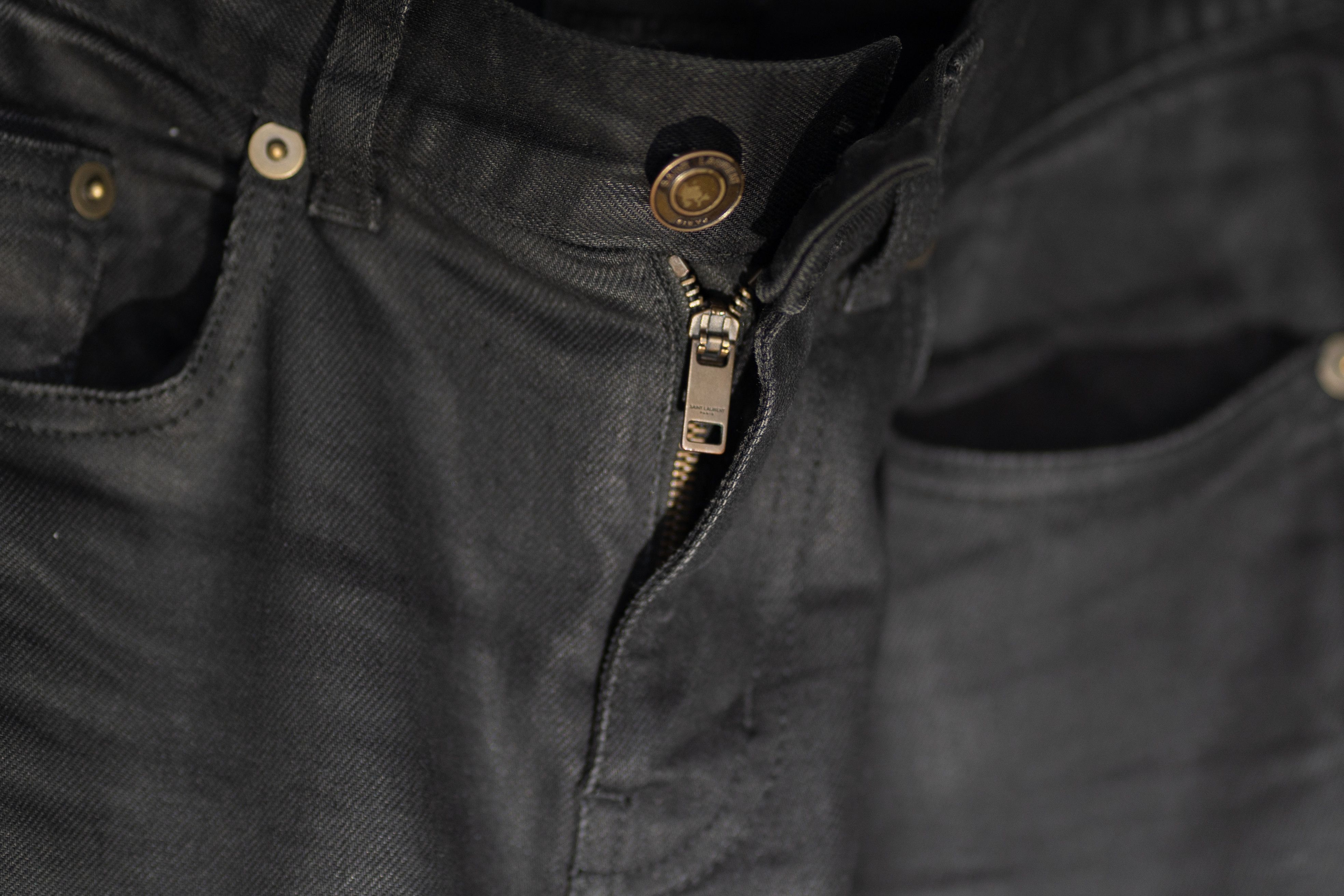 Saint Laurent Paris D02 Waxed Skinny Jeans Size US 29 - 11 Thumbnail