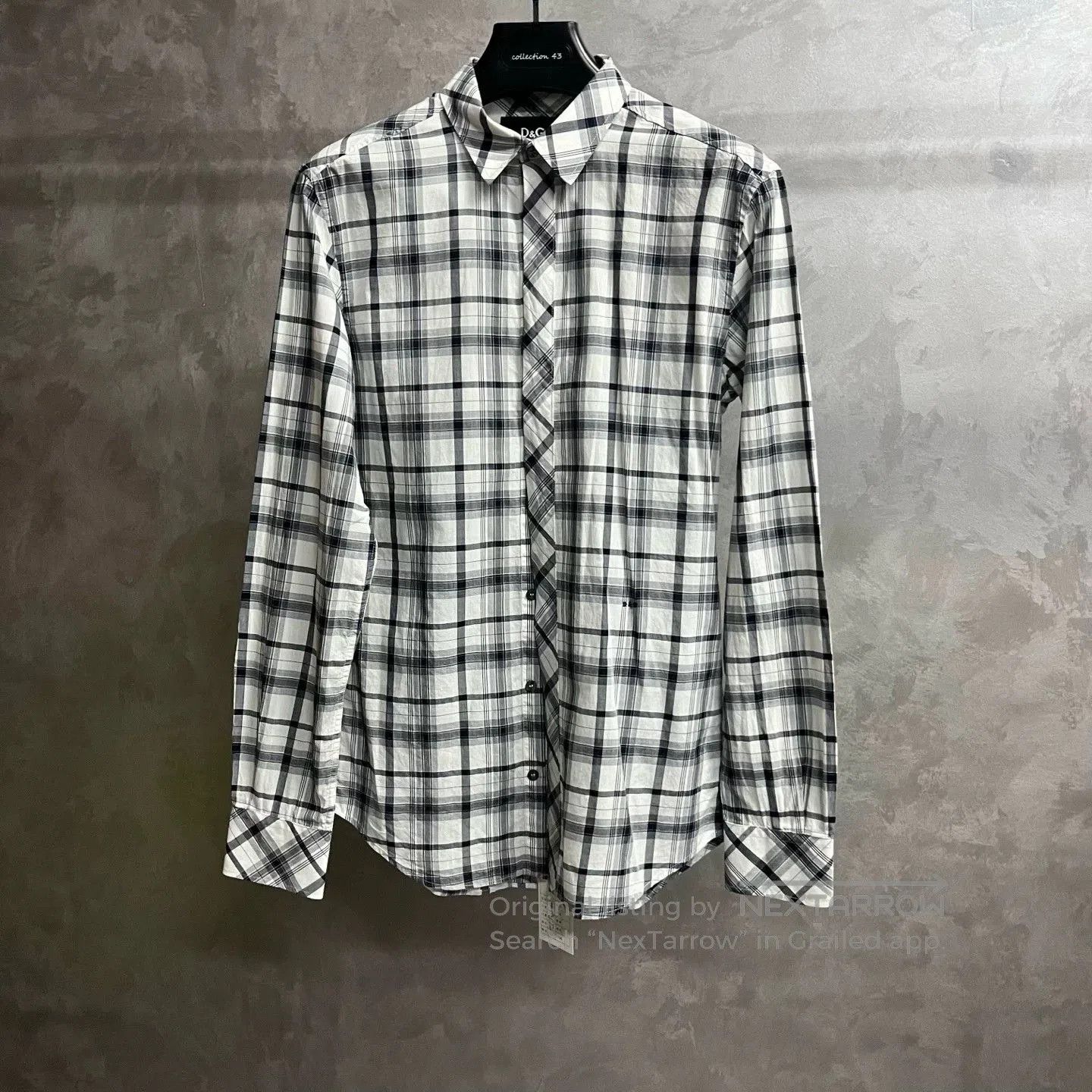 Dolce & Gabbana Dolce&Gabbana Check Lapel Casual Shirt. Size US M / EU 48-50 / 2 - 1 Thumbnail