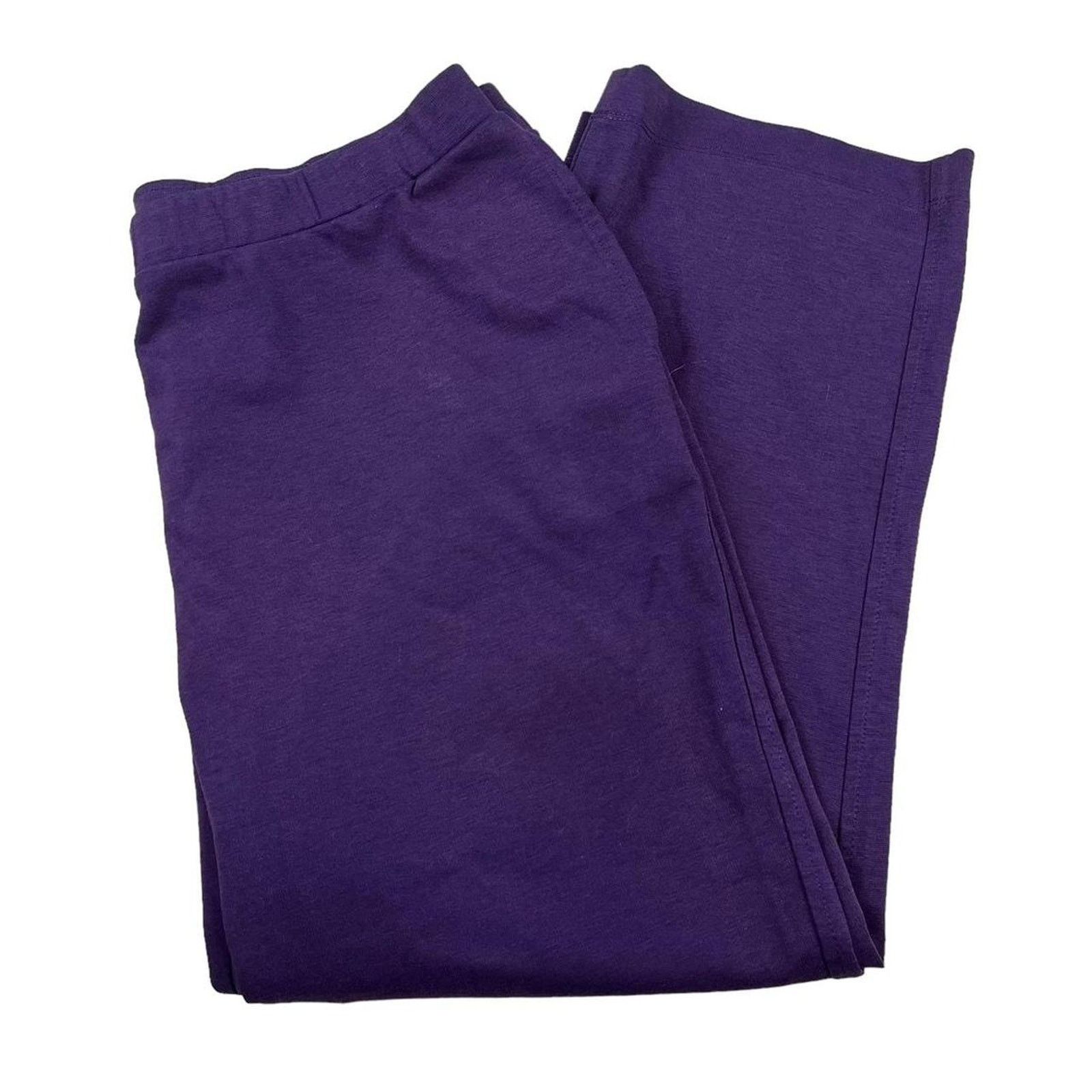 Vintage Allison Daley Lounge Pants in Purple Size 38" / US 16 / IT 52 - 1 Thumbnail