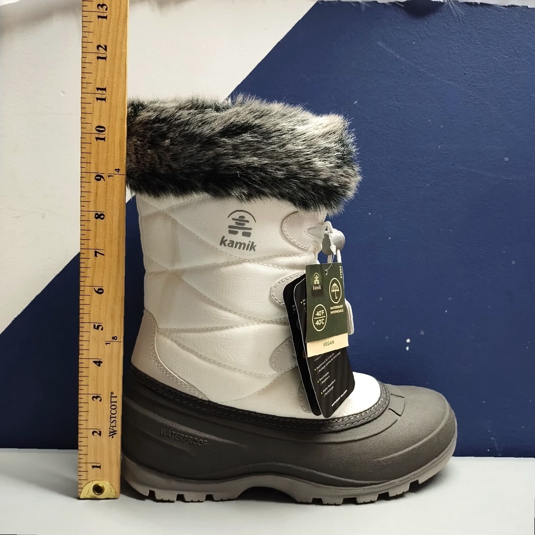 Vintage Kamik Momentum 3 Womens Size 7 Gray White Waterproof 97559 - VINTAGE? No (keep title as original words) Size US 7 / IT 37 - 6 Thumbnail